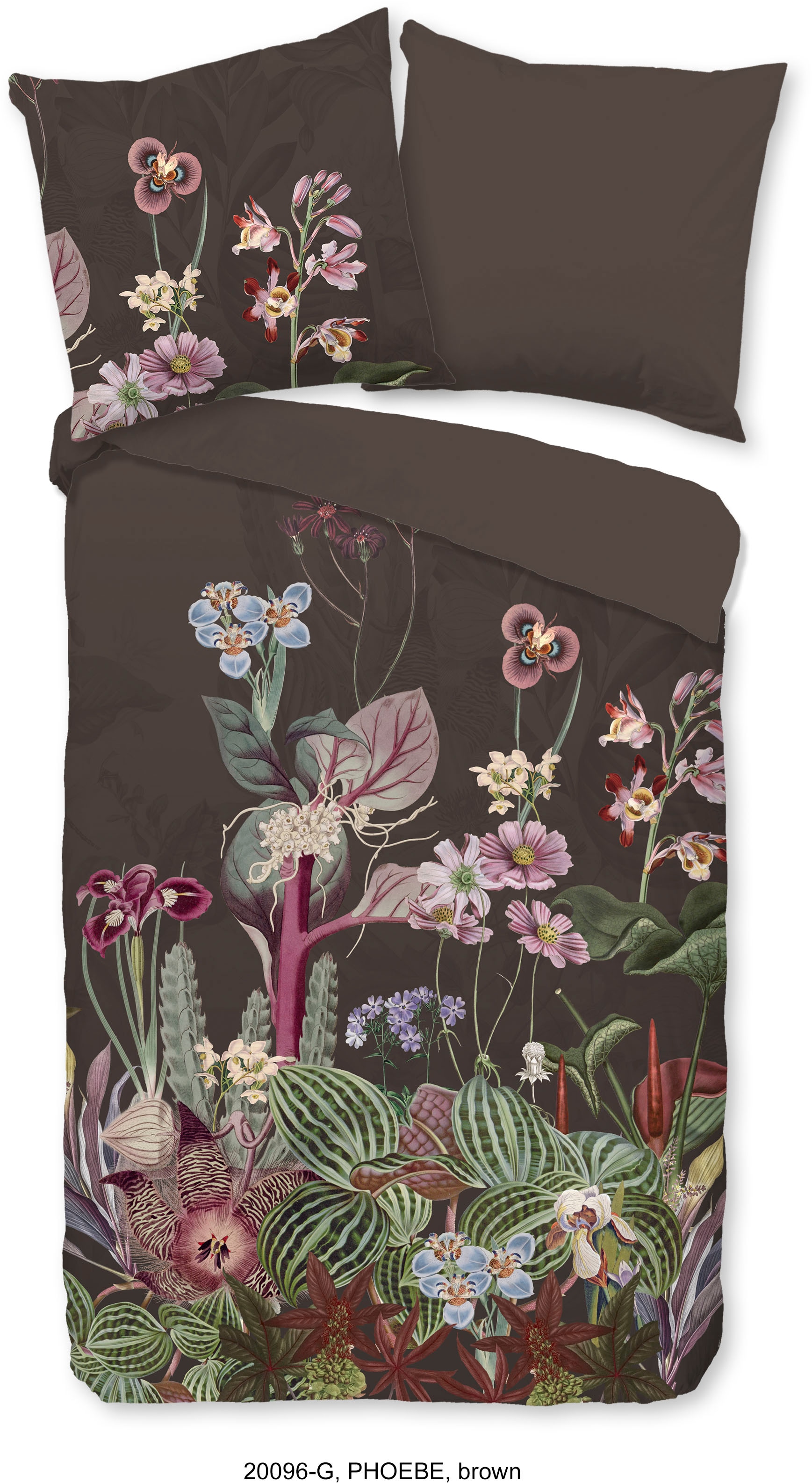 good morning Wendebettwäsche »Phoebe«, Baumwolle, 135x200, 2 Teilig, Reißverschluss, Wendeoptik, Braun