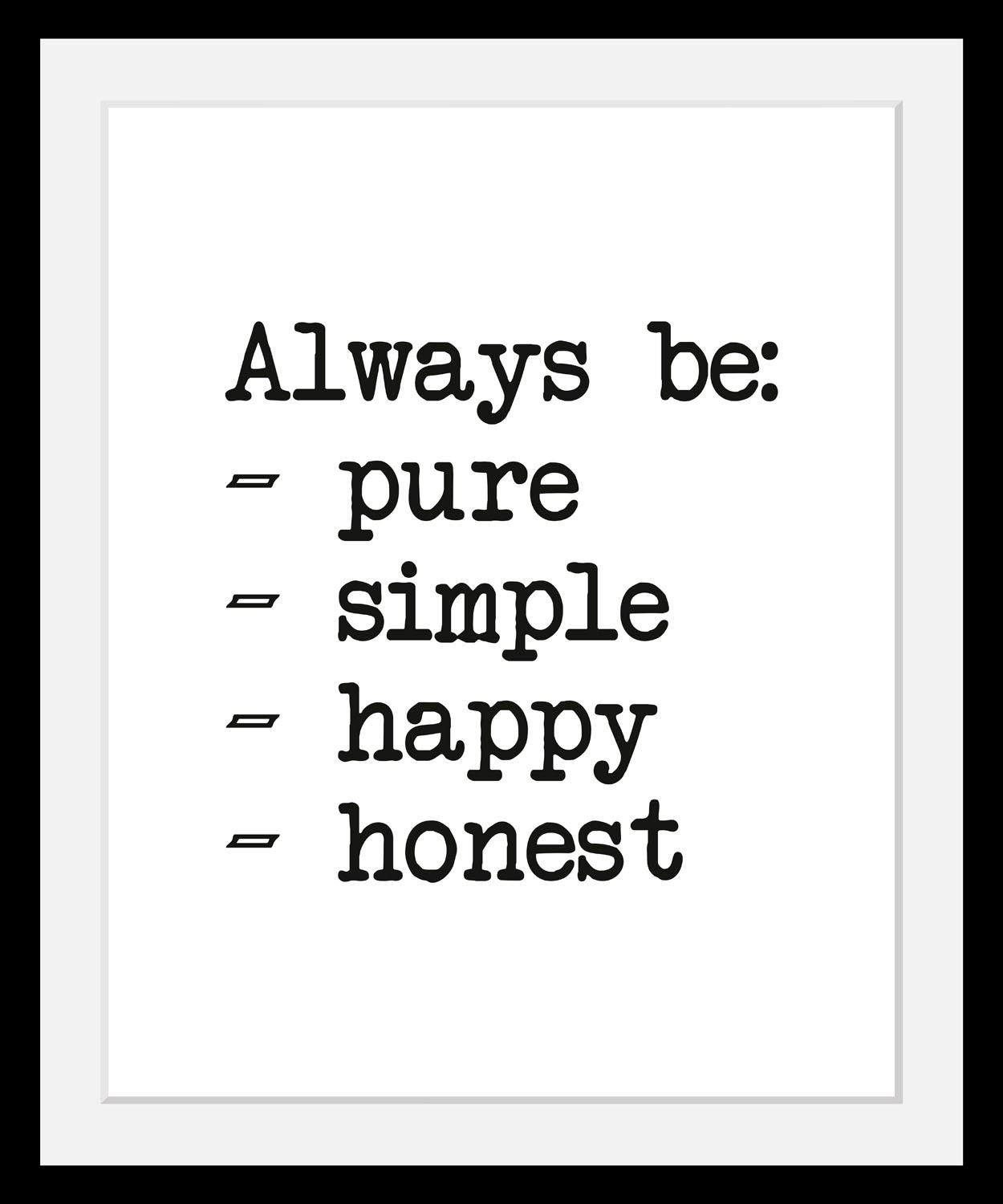 Bild QUEENCE "Aufzählung", bunt (farbe rahmen: schwarz, farbe bild(er): bunt), B:40cm H:50cm T:3cm