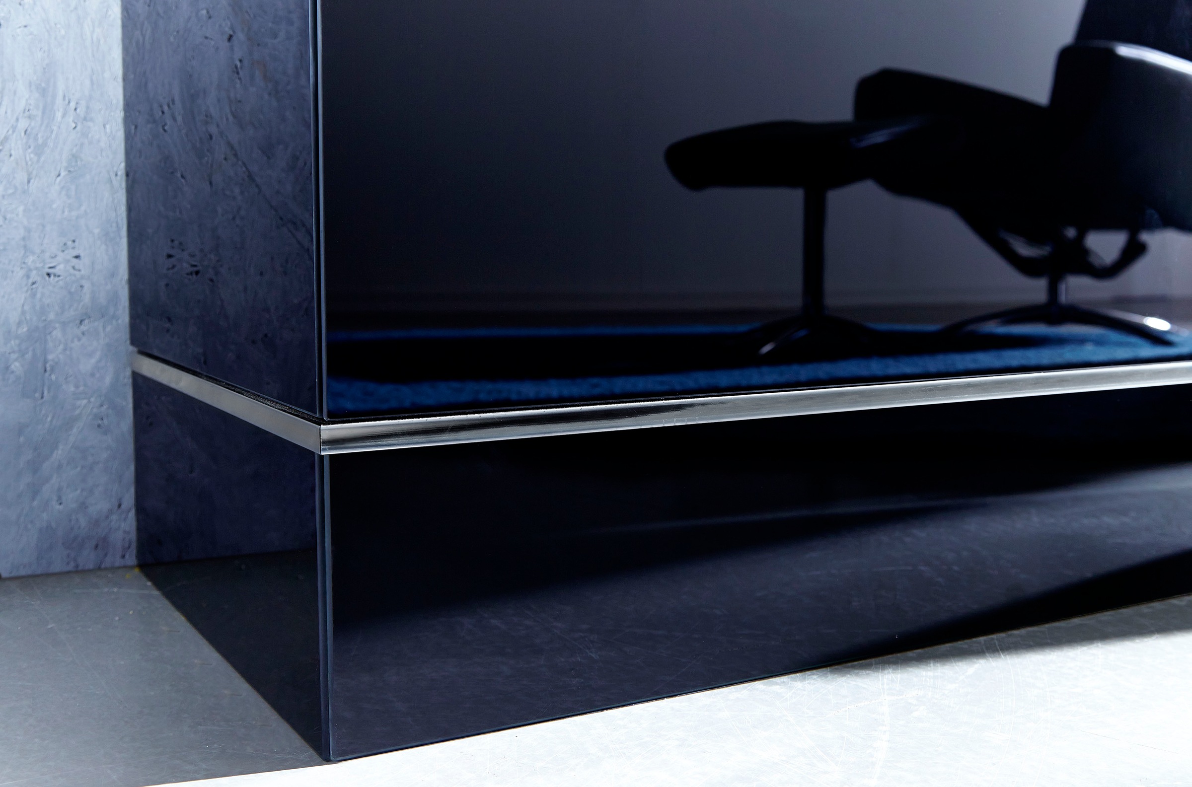 LEONARDO Highboard »CUBE«, mit Genetics, wahlweise mit Beleuchtung, Höhe 157 cm