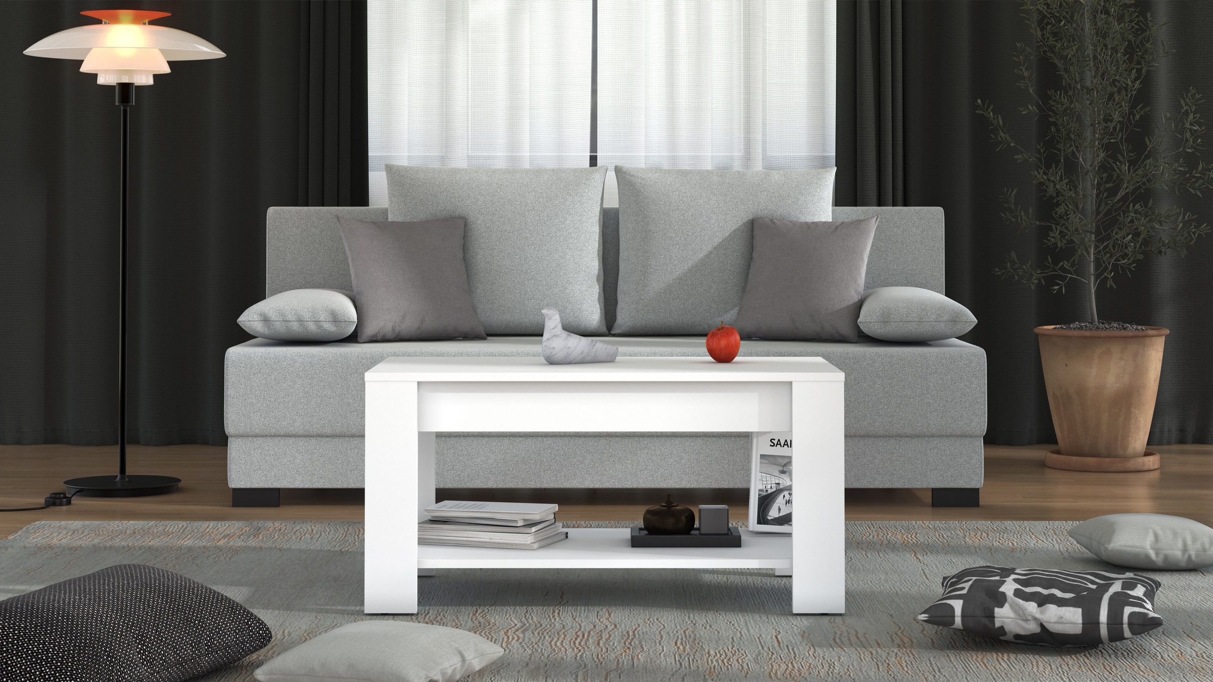Home affaire Couchtisch »Clent Kaffeetisch, 90 cm, in trendigen Farben, mod günstig online kaufen