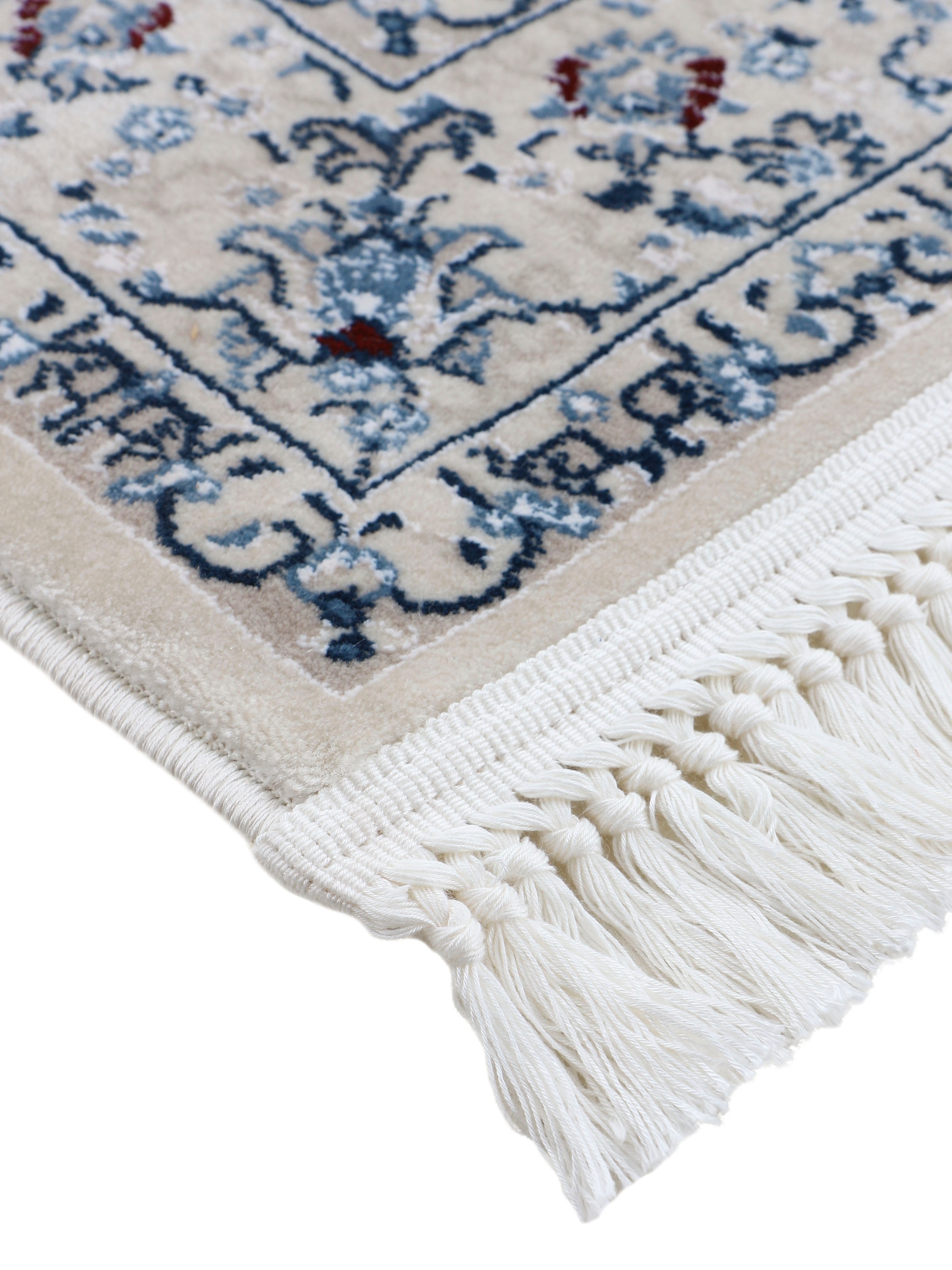 carpetfine Teppich »Nain Diane«, rechteckig, 8 mm Höhe, Kurzflor mit Fransen, Vintage Orient Look, Wohnzimmer