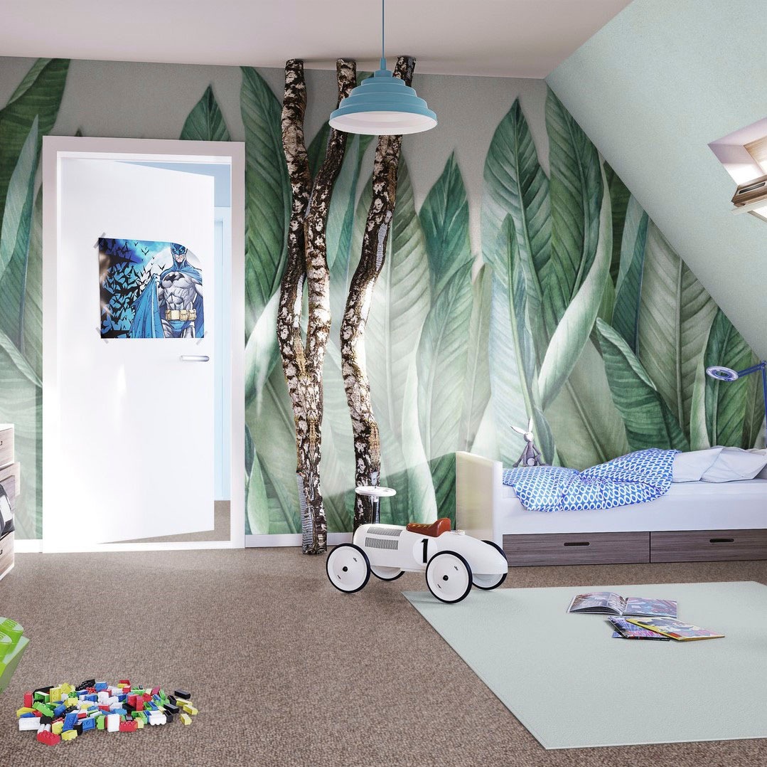 Bodenmeister Teppichboden »Baltic, Schlinge - meliert, Made in Belgium«, rechteckig, 5 mm Höhe, Wohnzimmer, Schlafzimmer, Kinderzimmer, Breite 400/500 cm