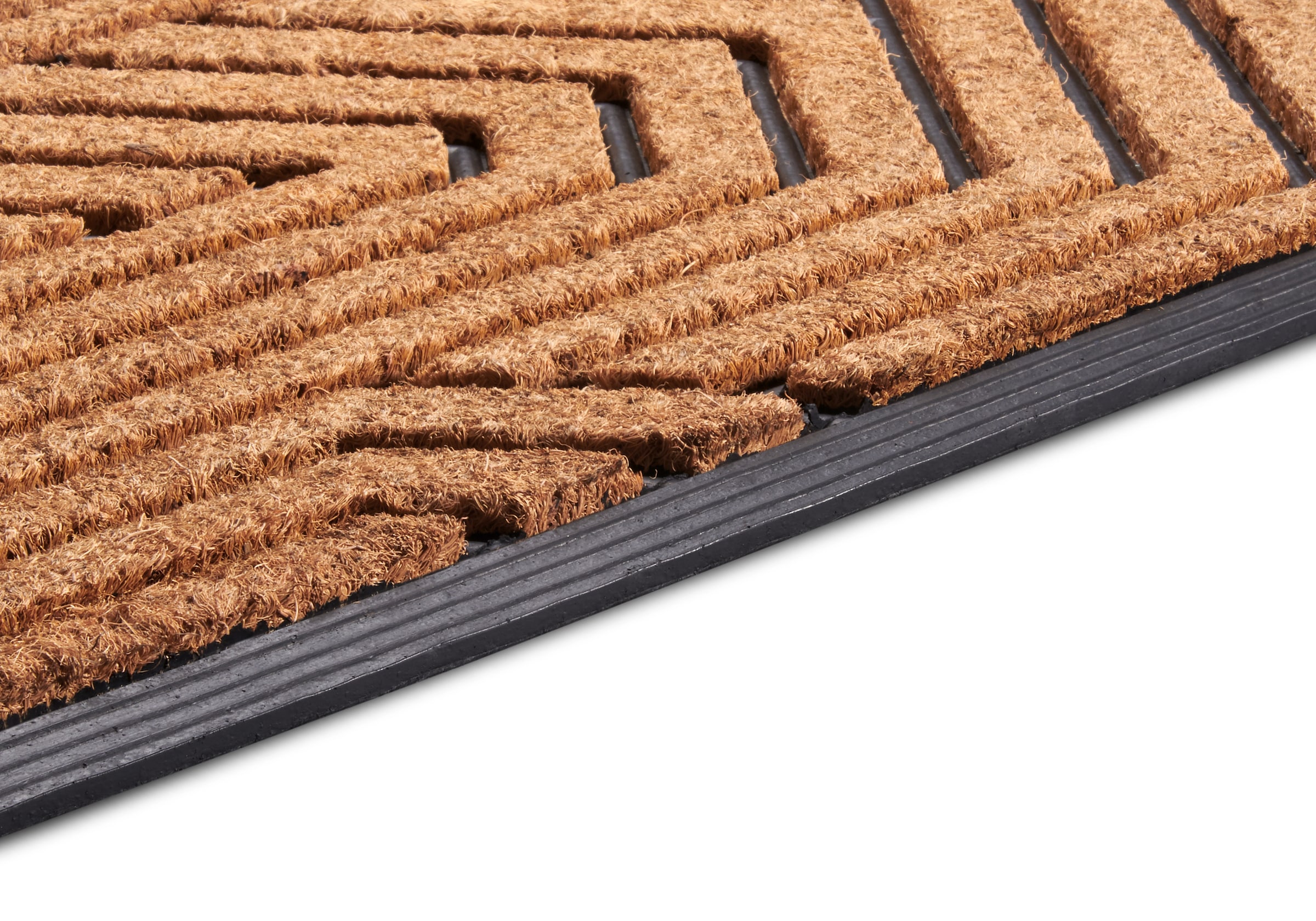 HANSE Home Fußmatte »Mix Mats Gummi Kokos Labyrinth, Türmatte«, rechteckig, 20 mm Höhe, Strapazierfähig, pflegeleicht, robust, wetterfest, UV-beständig