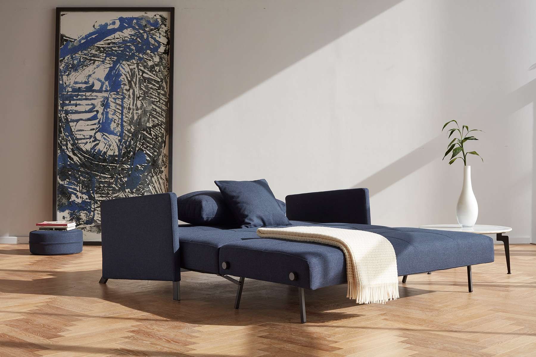 INNOVATION LIVING ™ Schlafsofa »Cubed Klappsofa, hochwertige Schlaffunktion, Design und extra Komfort«, Frontauszug, sehr platzsparend, abgewinkelt Sitzen, waagerecht liegen