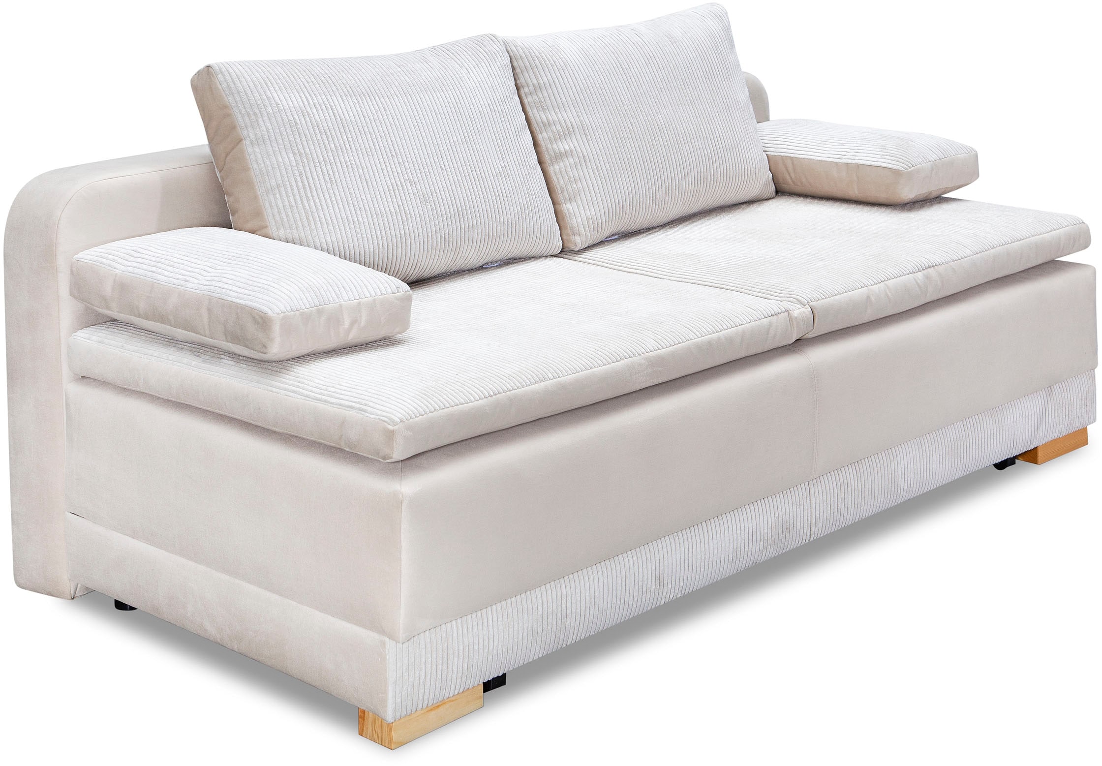 INOSIGN Schlafsofa »Ben«, mit Boxspringaufbau, Bettfunktion & Bettkasten, Dauerschlafsofa