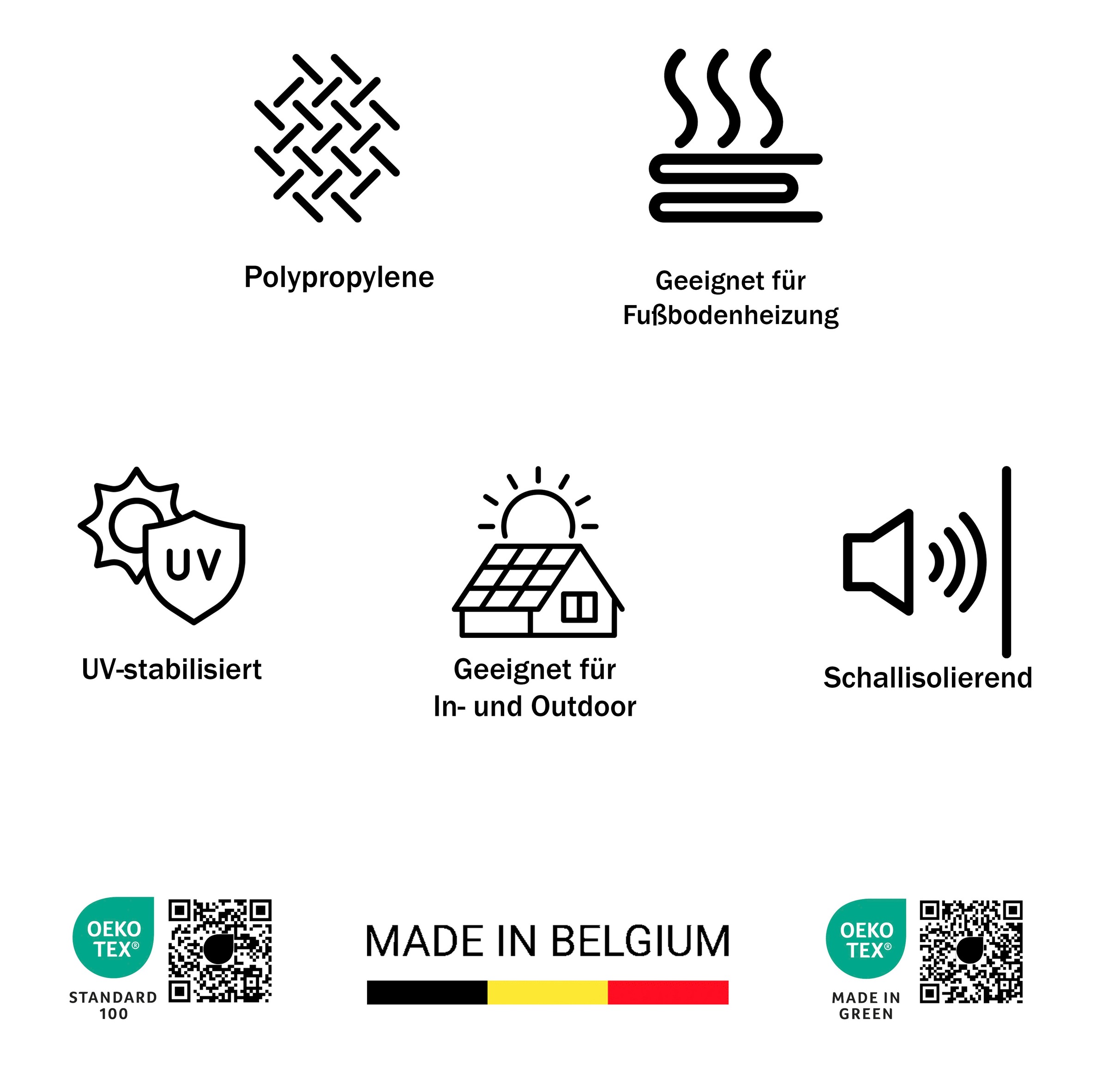 s.Oliver Teppich »Skadom, Wende-Teppich im Blatt Design, auch für Balkon und Terrasse« rechteckig 5 mm Höhe für In- und Outdoor geeignet, wetterfest & UV-beständig,