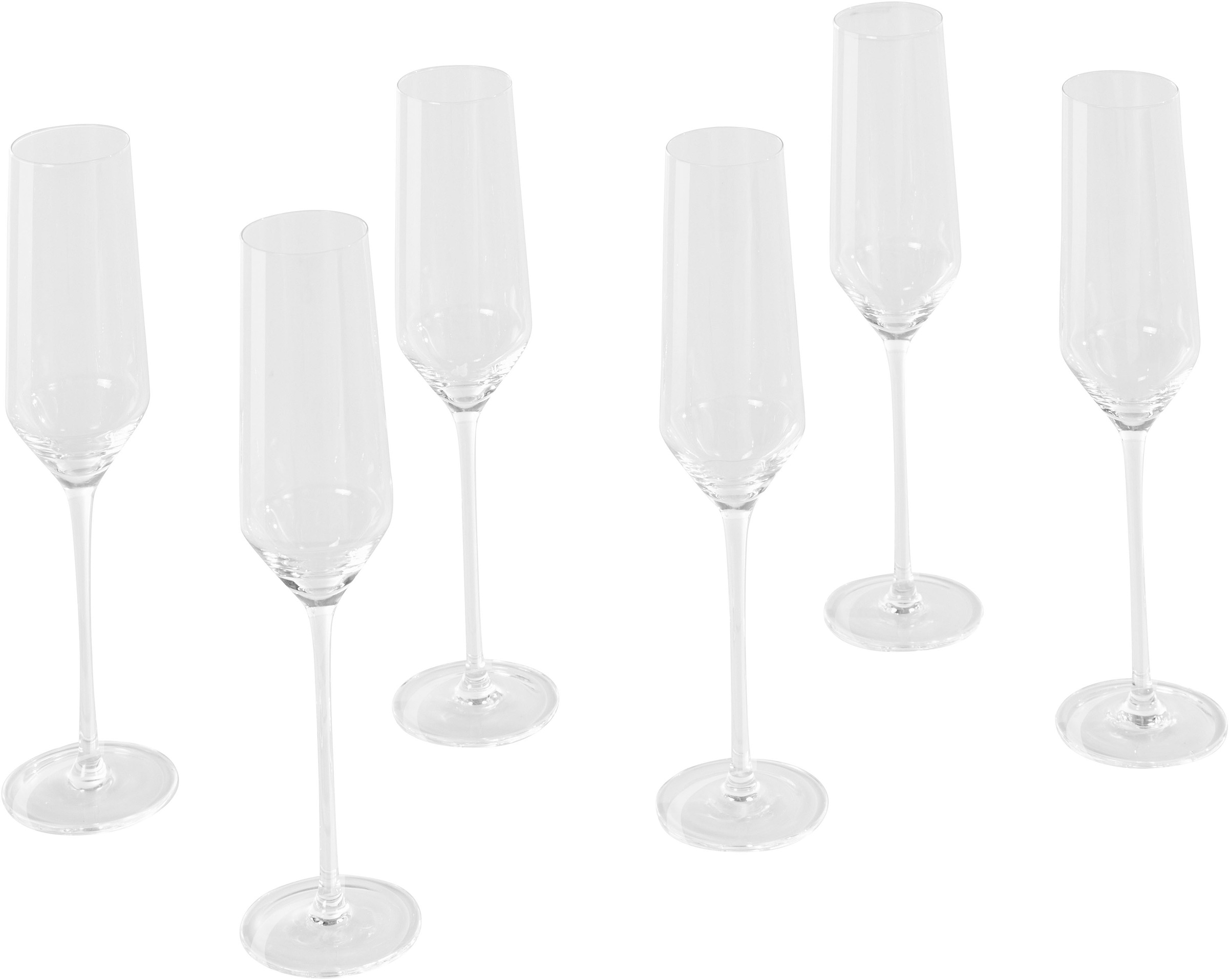 LeGer Home by Lena Gercke Sektglas »Philina«, (Set, 6 tlg.), mundgeblasen, 6-teilig