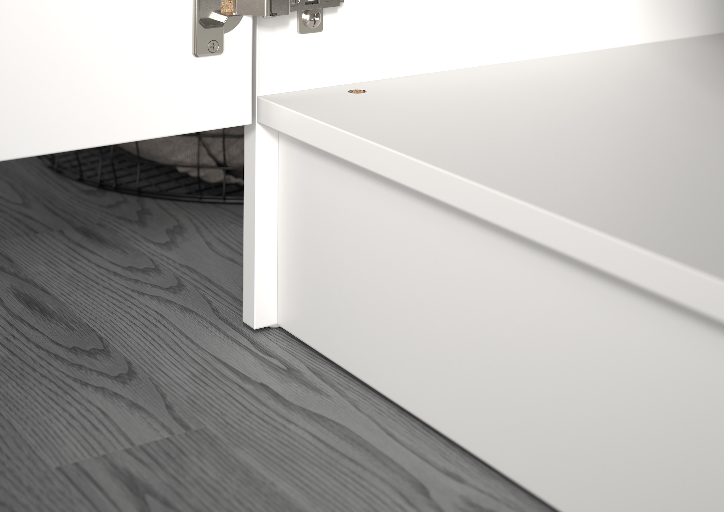 welltime Badmöbel-Set »FALAS,  4-teilig, Hauswirtschaftsraum Set, Breite 248 cm« 1x Wäscheschrank, 2x Waschmaschinenumbauschrank & 1xMehrzweckschrank, 