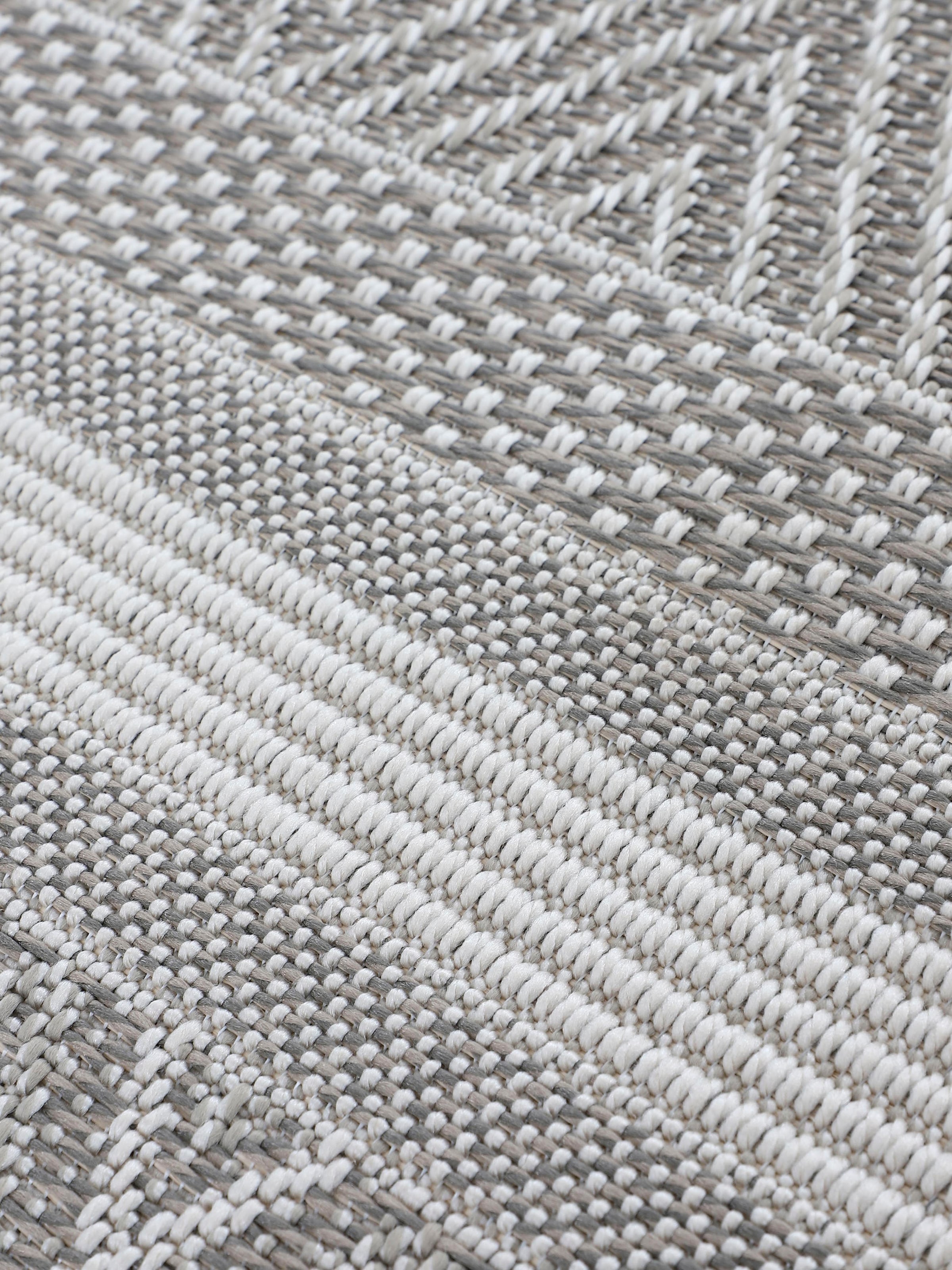 carpetfine Läufer »Boho 101«, rechteckig, 4 mm Höhe, robustes Flachgewebe, Sisal Optik, UV-beständig, Außenbereich