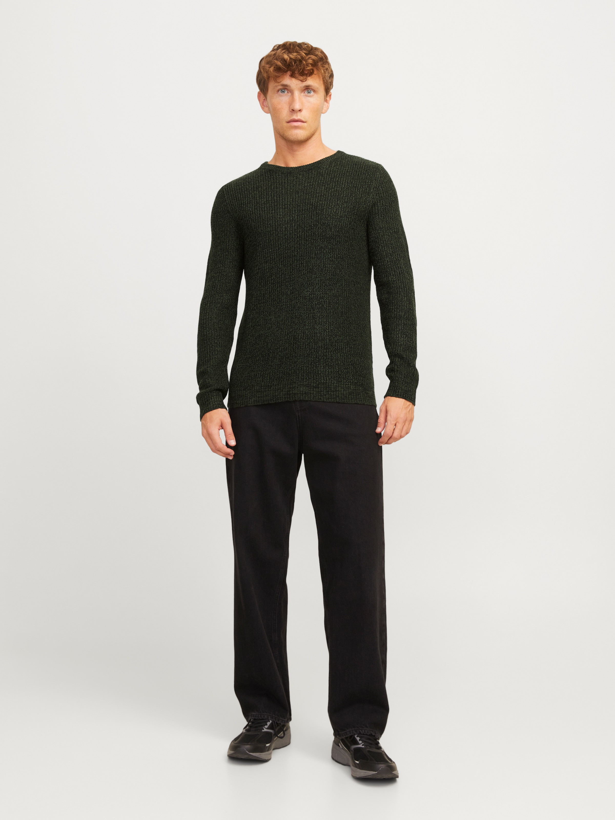 Jack & Jones Rundhalspullover »JJELEWIS KNIT CREW NECK SN«
