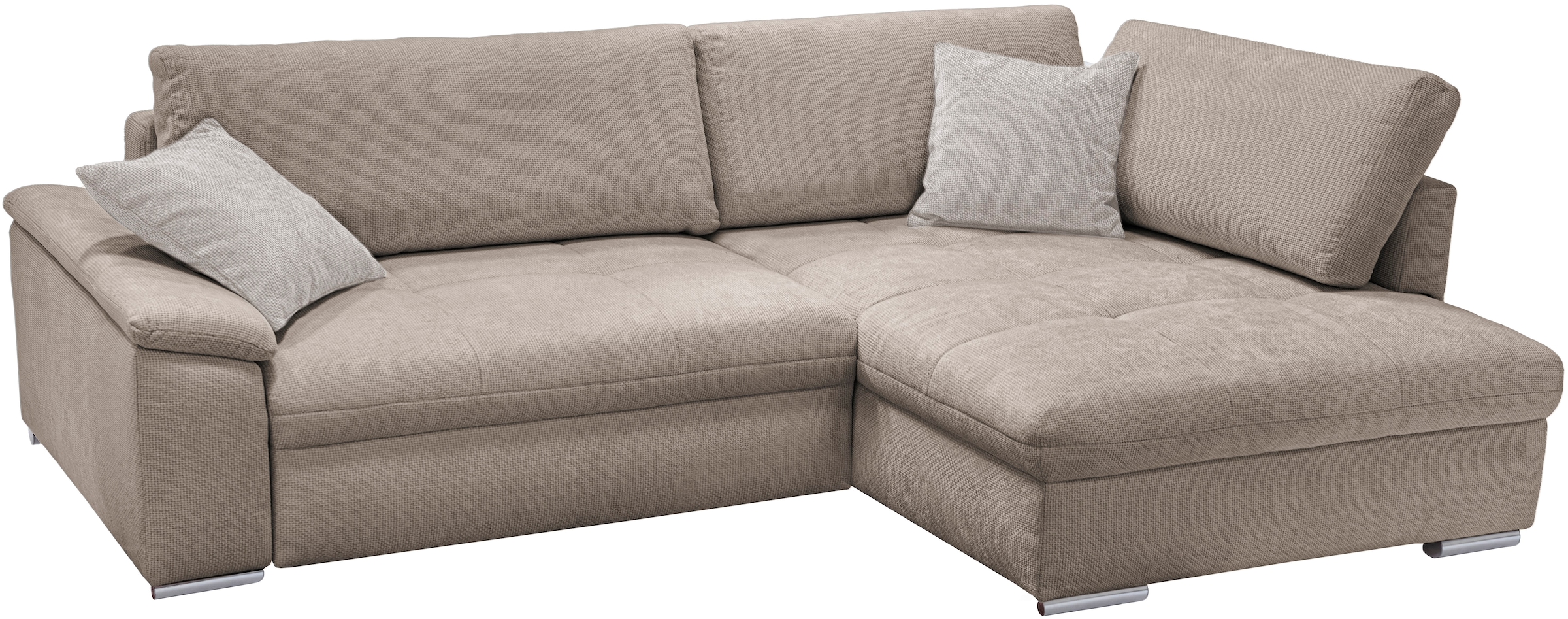exxpo - sofa fashion Ecksofa »Casa Grande inkl. Bettfunktion & Bettkasten, OTTOs Choice, bequem« Breite 268cm, L-Form, guter Sitzkomfort, große Liegefläche