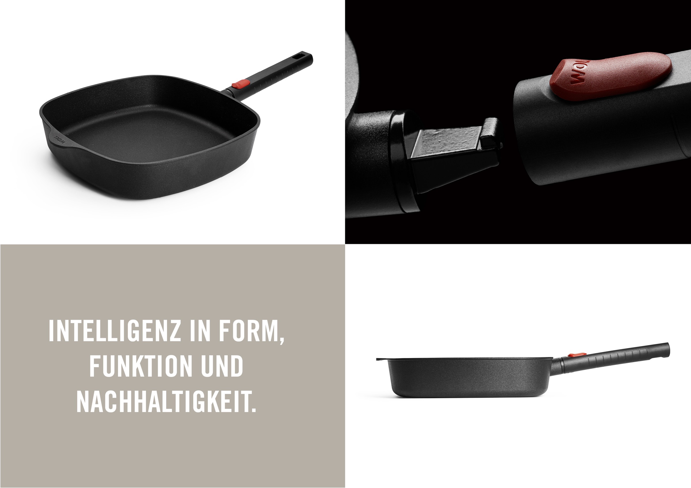 WOLL MADE IN GERMANY Bratpfanne »Eco Logic QXR Guss-Pfanne mit Deckel, vier günstig online kaufen