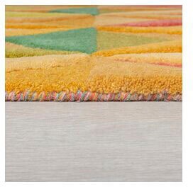 FLAIR RUGS Läufer »Reverie«, rechteckig, 10 mm Höhe, aus Naturfaser, 100% Wolle, mehrfarbig, geometrisches Muster, Läufer
