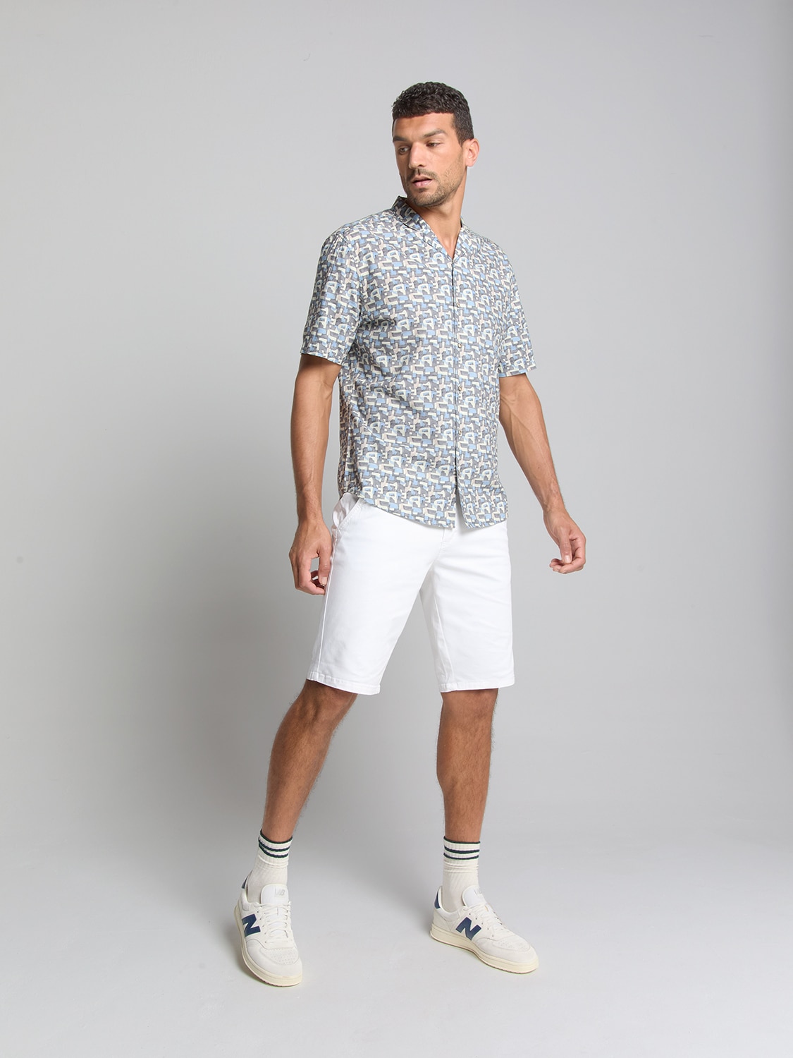 NO EXCESS Langarmhemd »No Excess Bedrucktes Hemd«