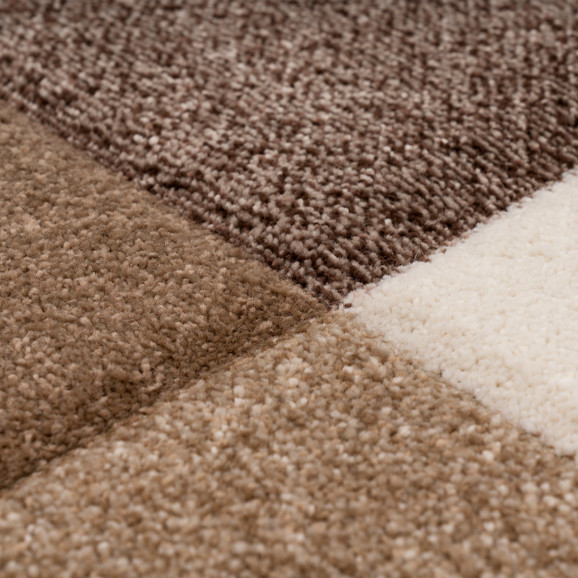 Paco Home Teppich »Brilliance 656«, rechteckig, 17 mm Höhe, Kurzflor, modernes Karo Design, handgefertigter Konturenschnitt