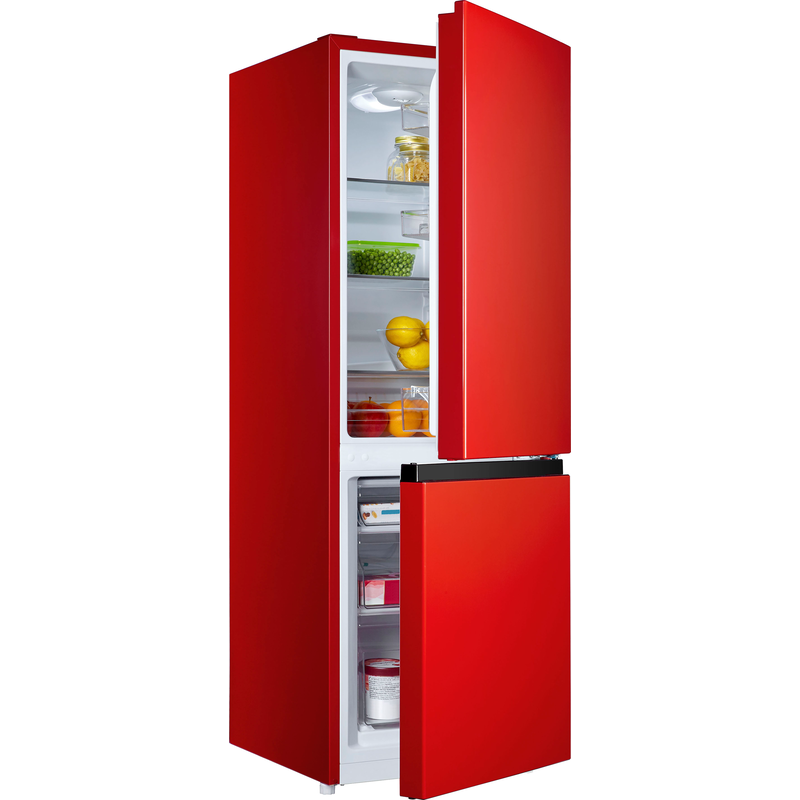 HANSEATIC Kühl-/Gefrierkombination »HKGK14349CR« 143 cm hoch 49, 5 cm breit Obst & Gemüse-Fach rot
