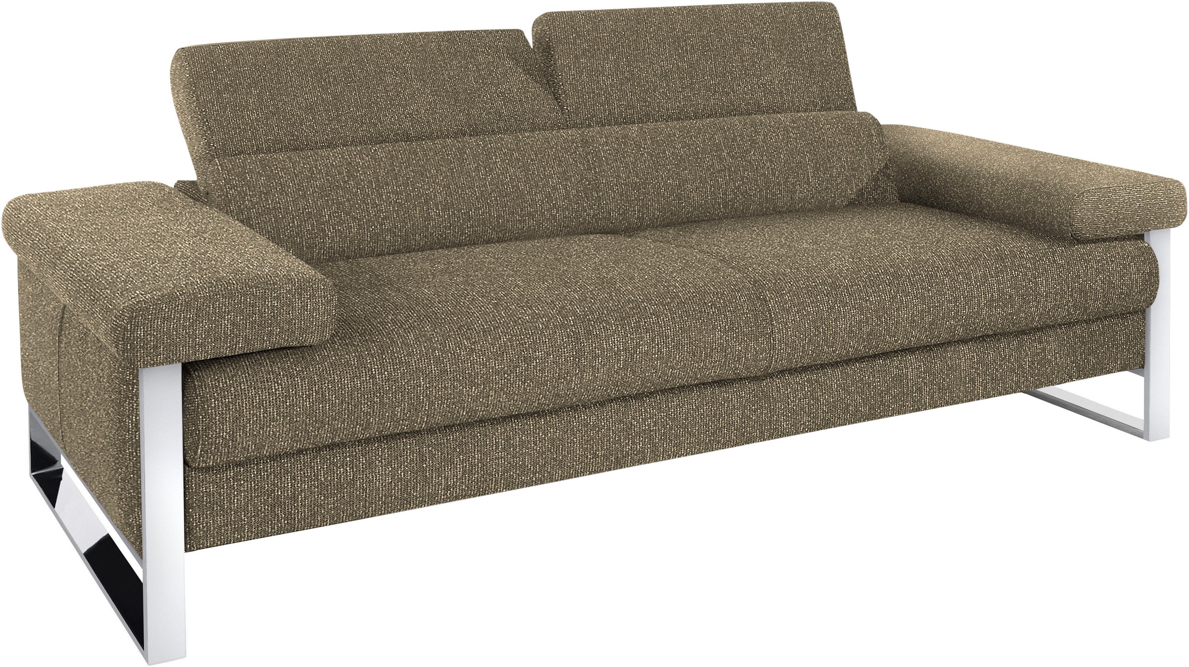 W.SCHILLIG 2-Sitzer »finn«, German Design Award 2016, Fußgestell Chrom glänzend, Breite 230 cm