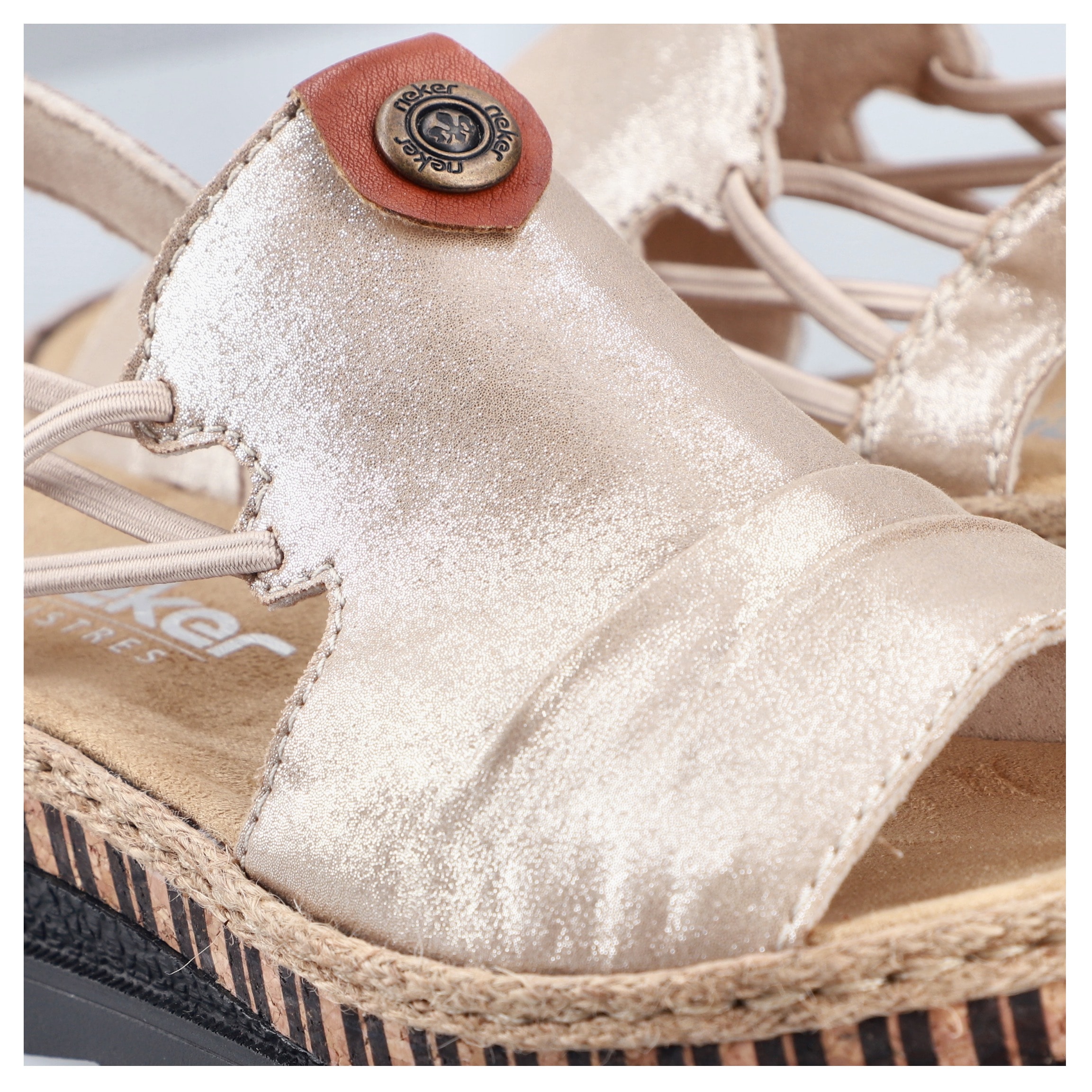 Rieker Plateausandale  Sommerschuh, Sandalette, modisches Plateau