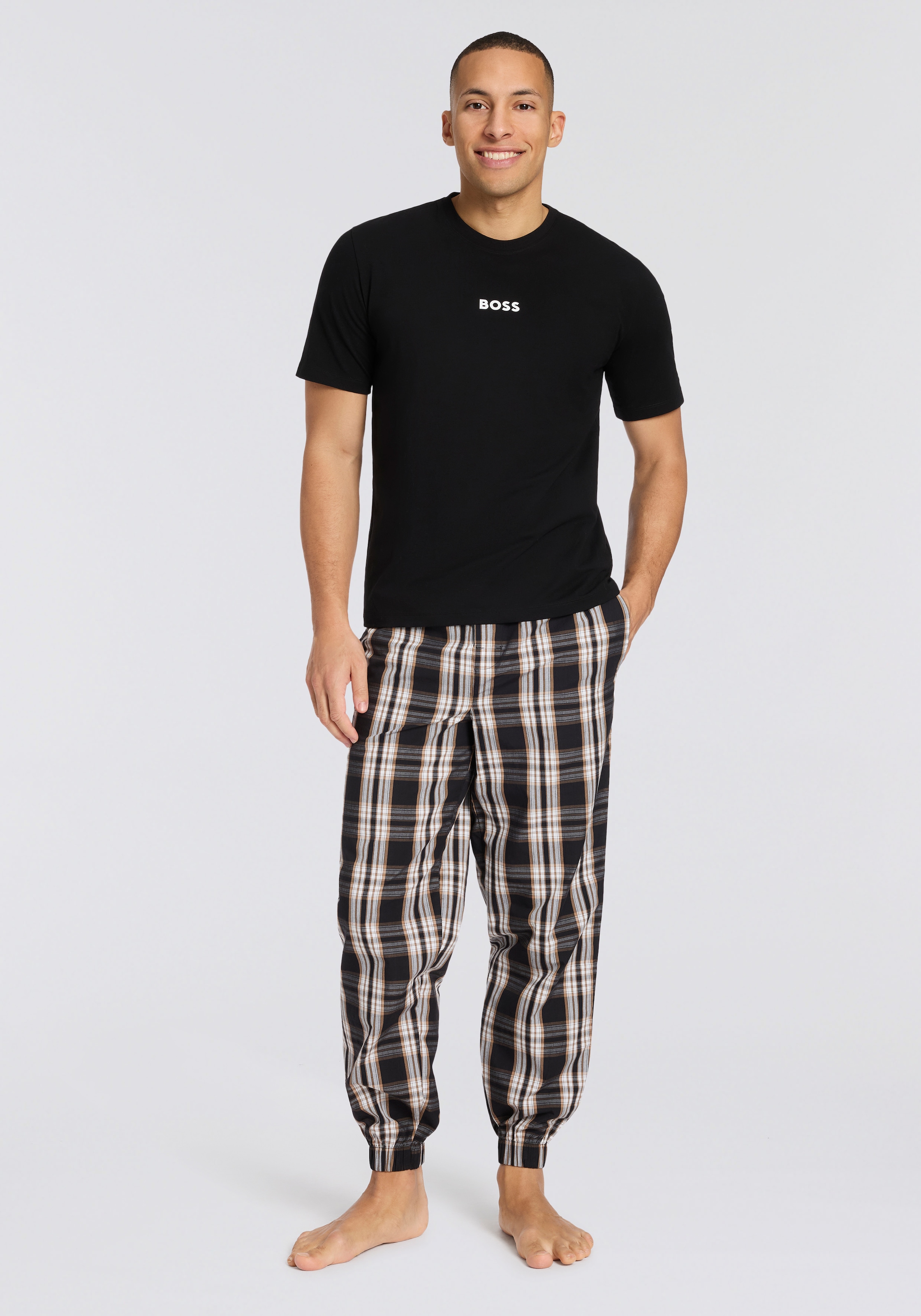 BOSS Pyjama »Easy Long Set TShirt« Set, 2 tlg.