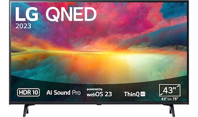 QNED-Fernseher »43QNED756RA«, 109 cm/43 Zoll, 4K Ultra HD, Smart-TV, QNED,α5 Gen6 4K...