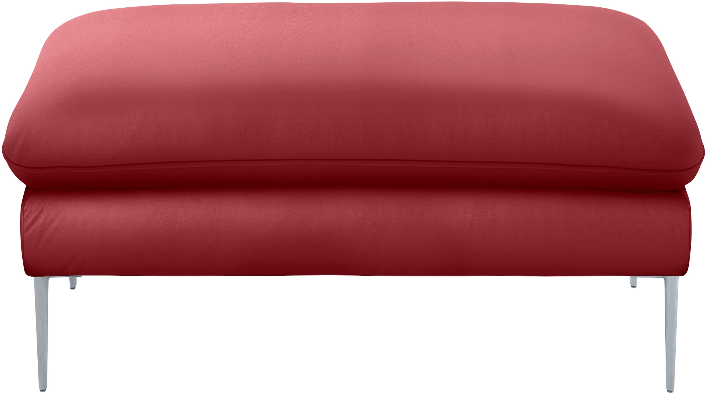 W.SCHILLIG Hocker »enjoy&MORE«, Füße silber matt, Breite 106 cm