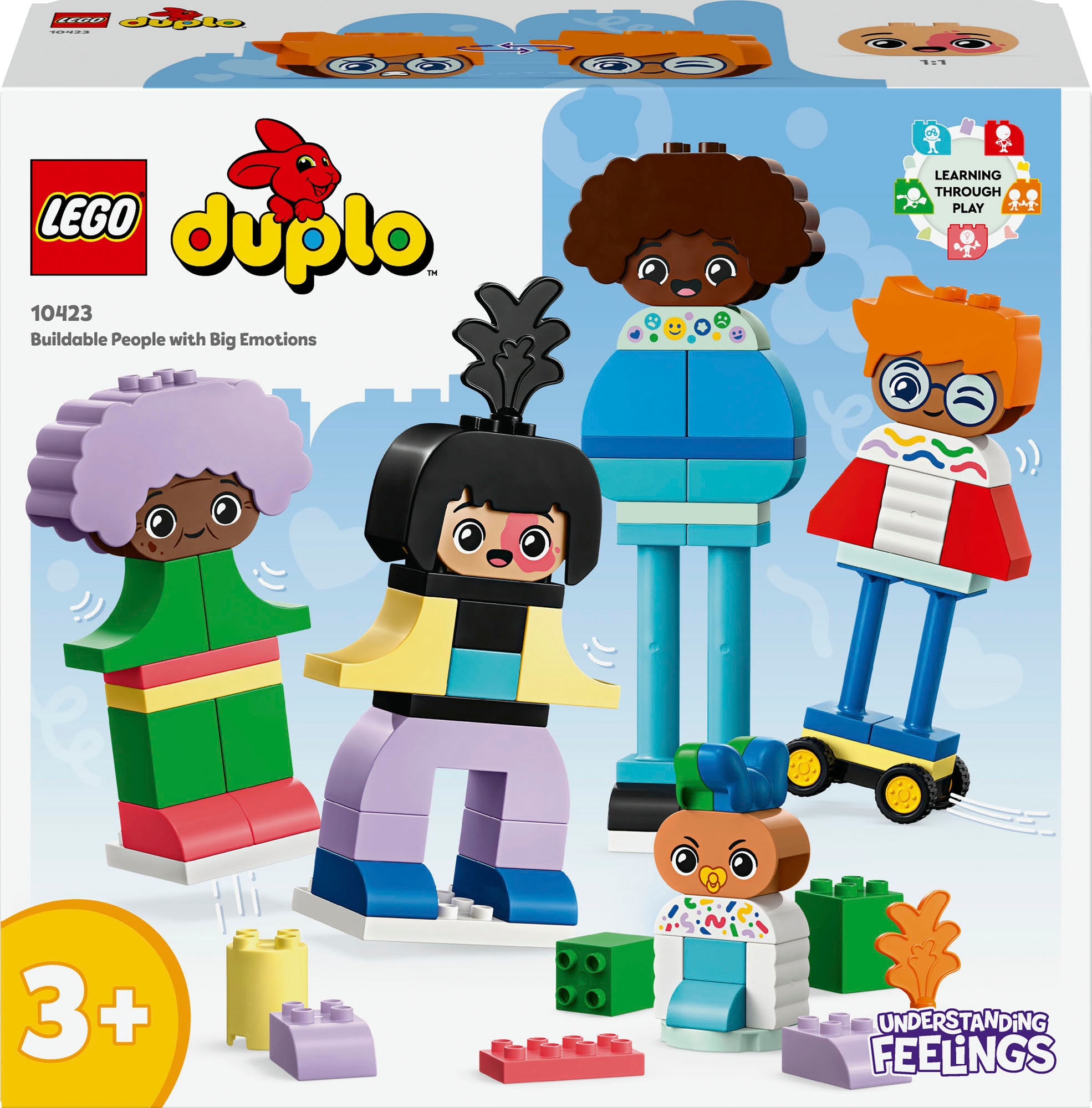 LEGO® Konstruktionsspielsteine »Baubare Menschen mit großen Gefühlen  (10423), LEGO DUPLO Town«, (71 St.), Made in Europe online kaufen