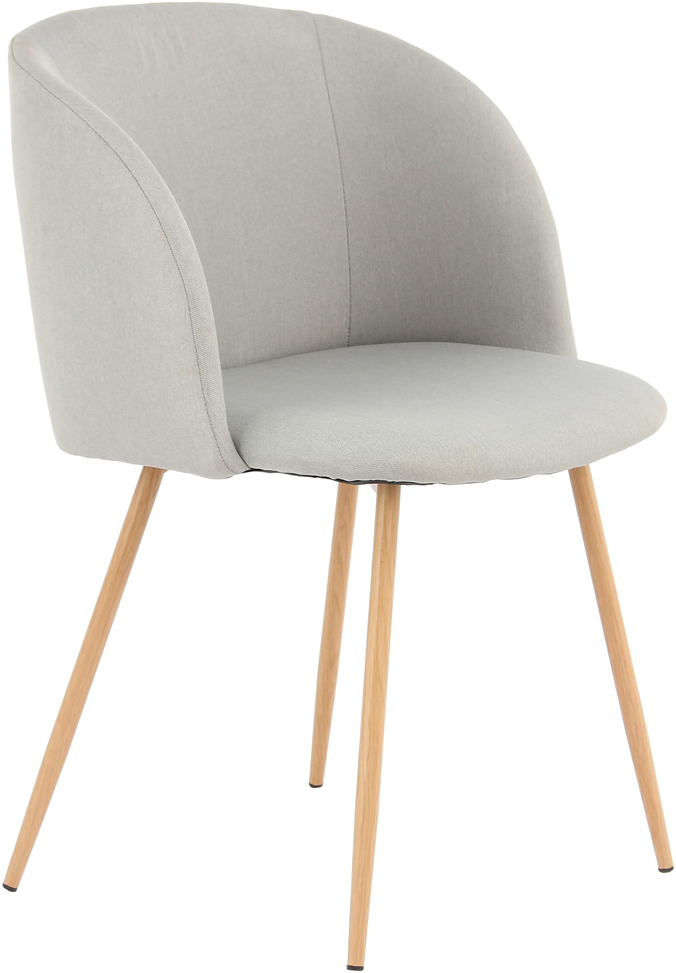 Kayoom Polsterstuhl »Stuhl Celina 110 2er-Set Grau,samtweicher Bezug in moderner Farbgebung« (Set) 2 Stk.samtweicher Bezug, bequem, zeitlos, Hingucker in jedem Wohnbereich