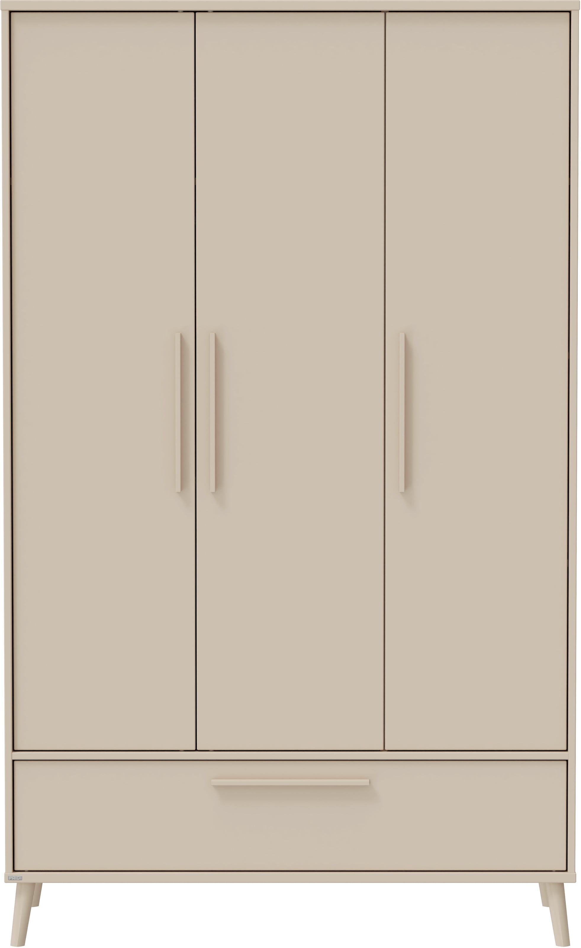 PAIDI Kleiderschrank »EEFJE in Beige mit Schublade und Türen, verschiedene Ausführungen« B/H/T ca. 95-123/139-204/41-57cm, mit 2 oder 3 Türen + Tiny-Variante,  stabiler Drehtürenschrank aus Holz, mit Soft-Close-Funktion