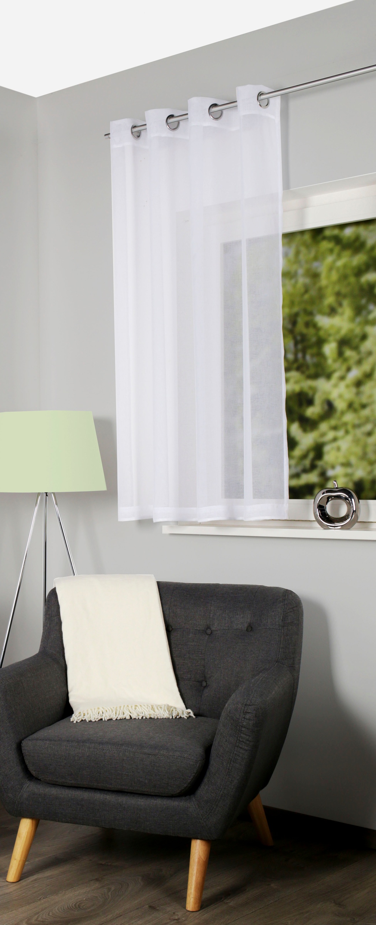 Home Basics Vorhang »DOLLY«, (1 St.), Ösenschal DOLLY günstig online kaufen