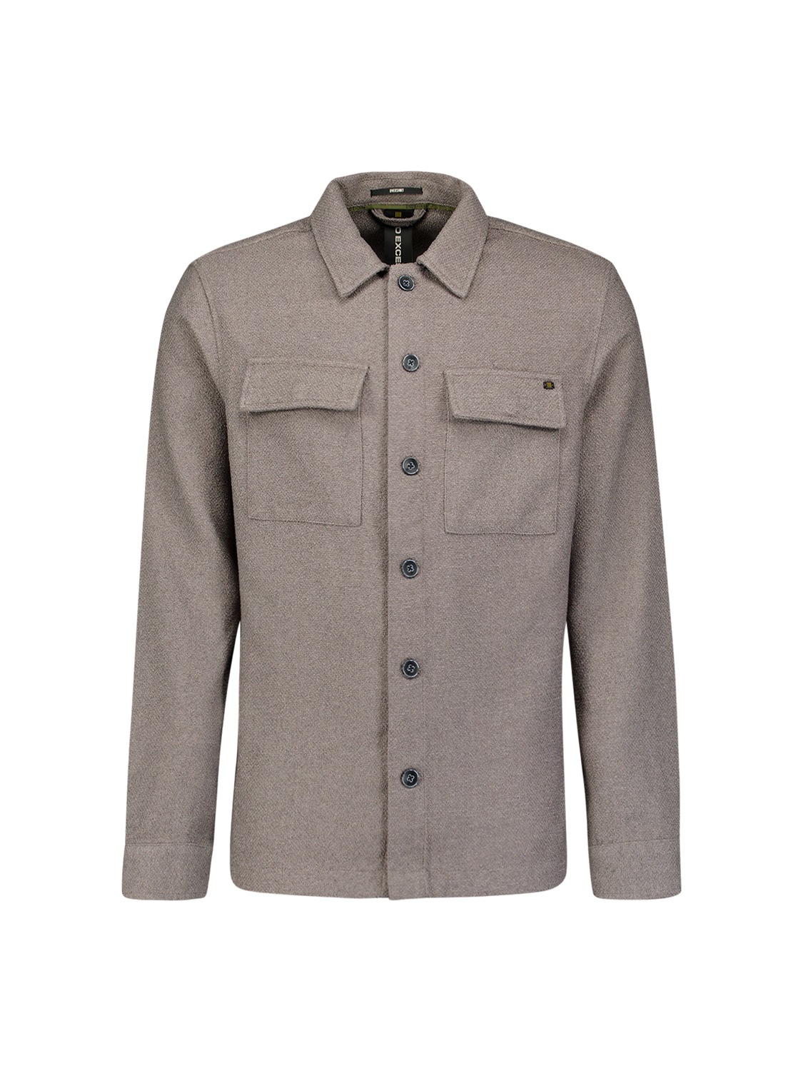 NO EXCESS Langarmhemd »No Excess Overshirt mit Knöpfen Overshirt Full Button Stretch«