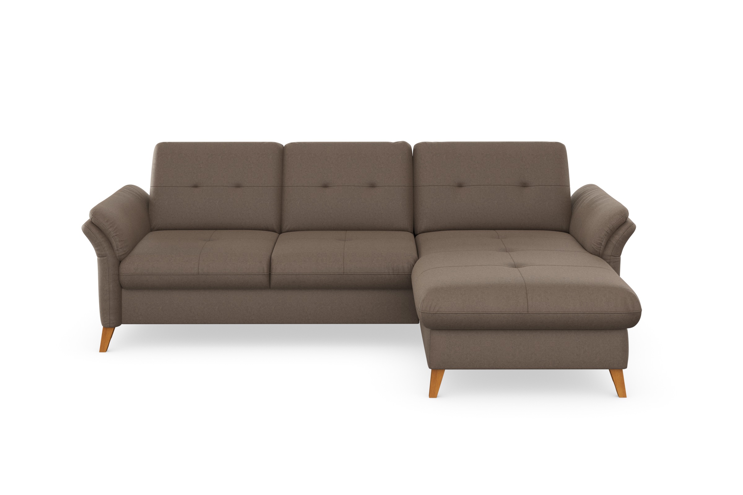 sit&more Ecksofa »Göteborg«, Sitztiefenverstellung und Federkern, wahlweise mit Bettfunktion