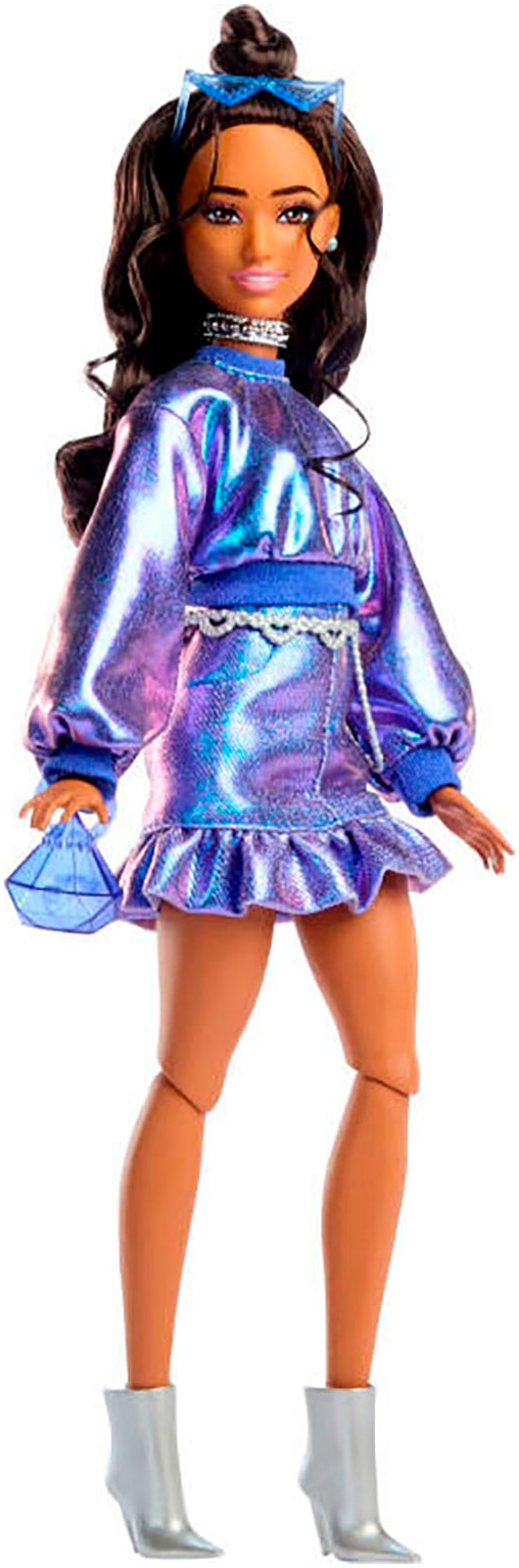 Barbie Anziehpuppe »Barbie Deluxe Style im blauen Metallic Outfit«