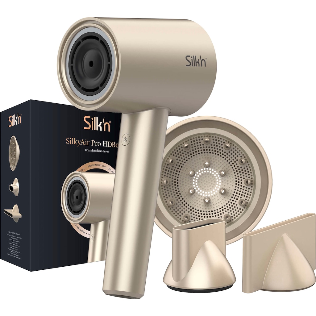 Silk'n Ionic-Haartrockner »SilkyAir Pro Modell 2024«, 1600 W, 3 Aufsätze