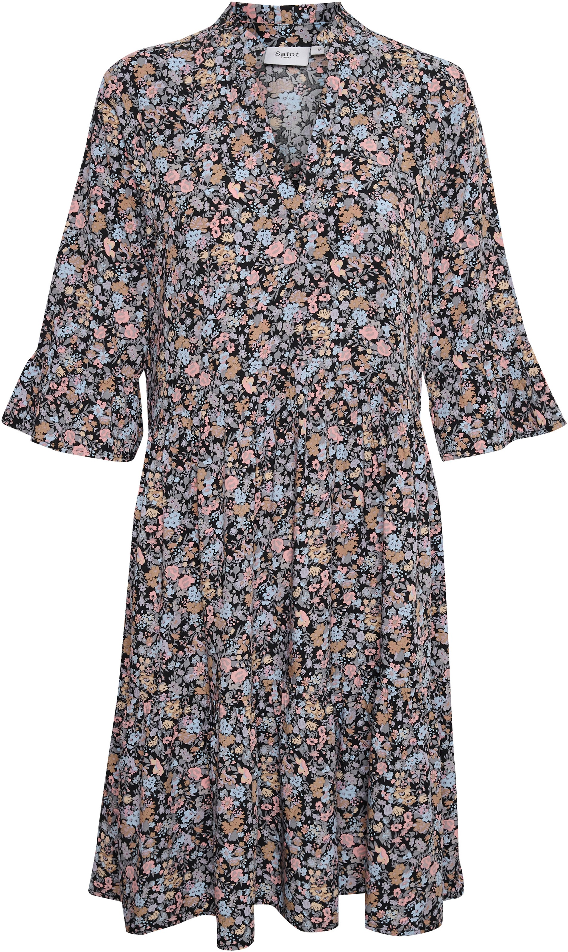 Saint Tropez Blusenkleid »EdaSZ Dress«, mit Volant und 3/4 Ärmel