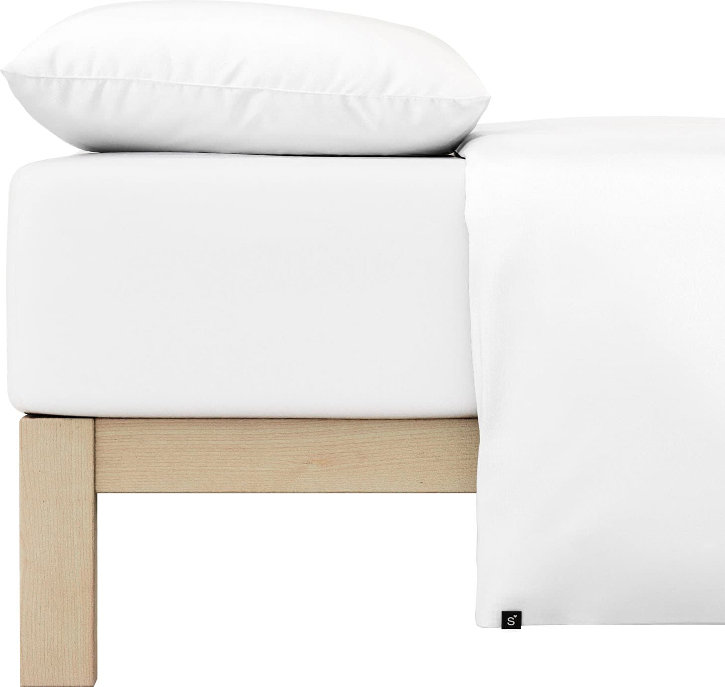 Schlafgut Spannbettlaken »PURE Bio-Baumwolle mit Elasthan, dehnbar blickdicht, straff, Bettlaken«, PREMIUM Laken für Matratzen bis 30cm Höhe, in 90x200, 140x200, 180x200