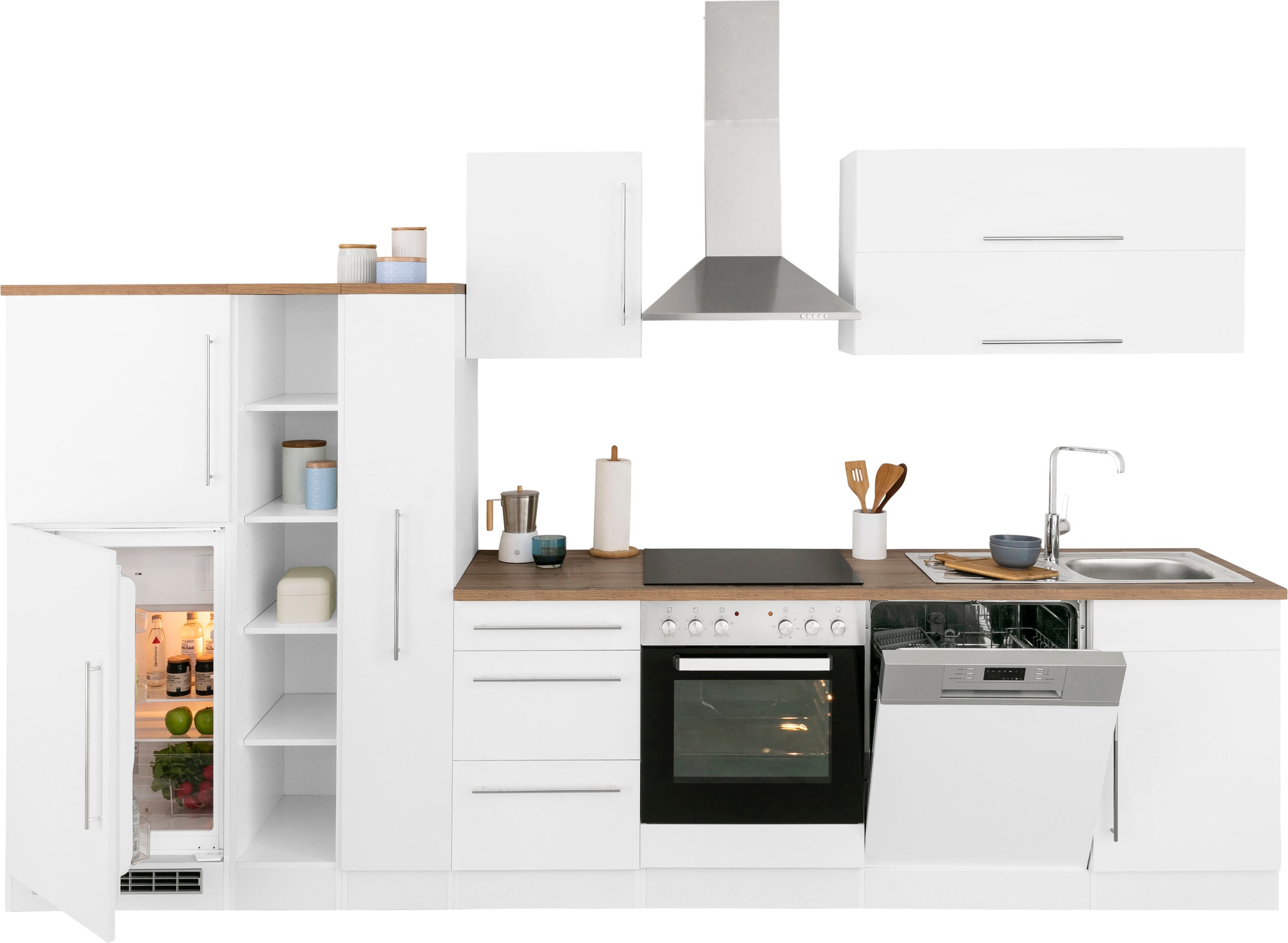 Küchenzeile cm auf E-Geräten, MÖBEL HELD »Samos«, kaufen mit 340 Breite Raten