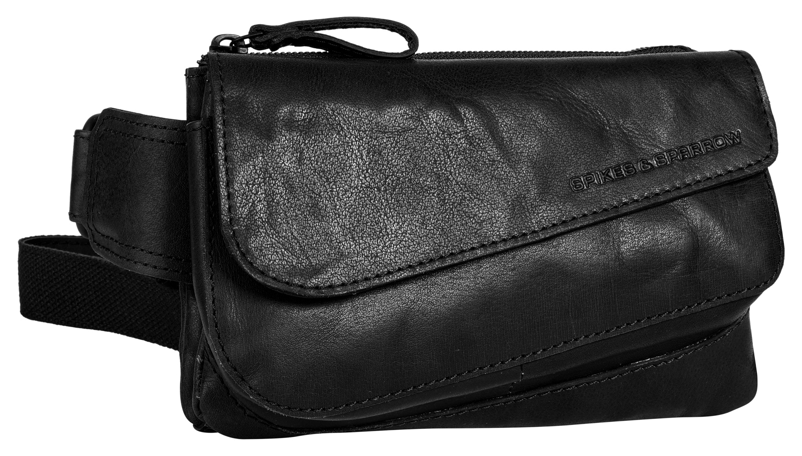 Spikes & Sparrow Gürteltasche, echt Leder