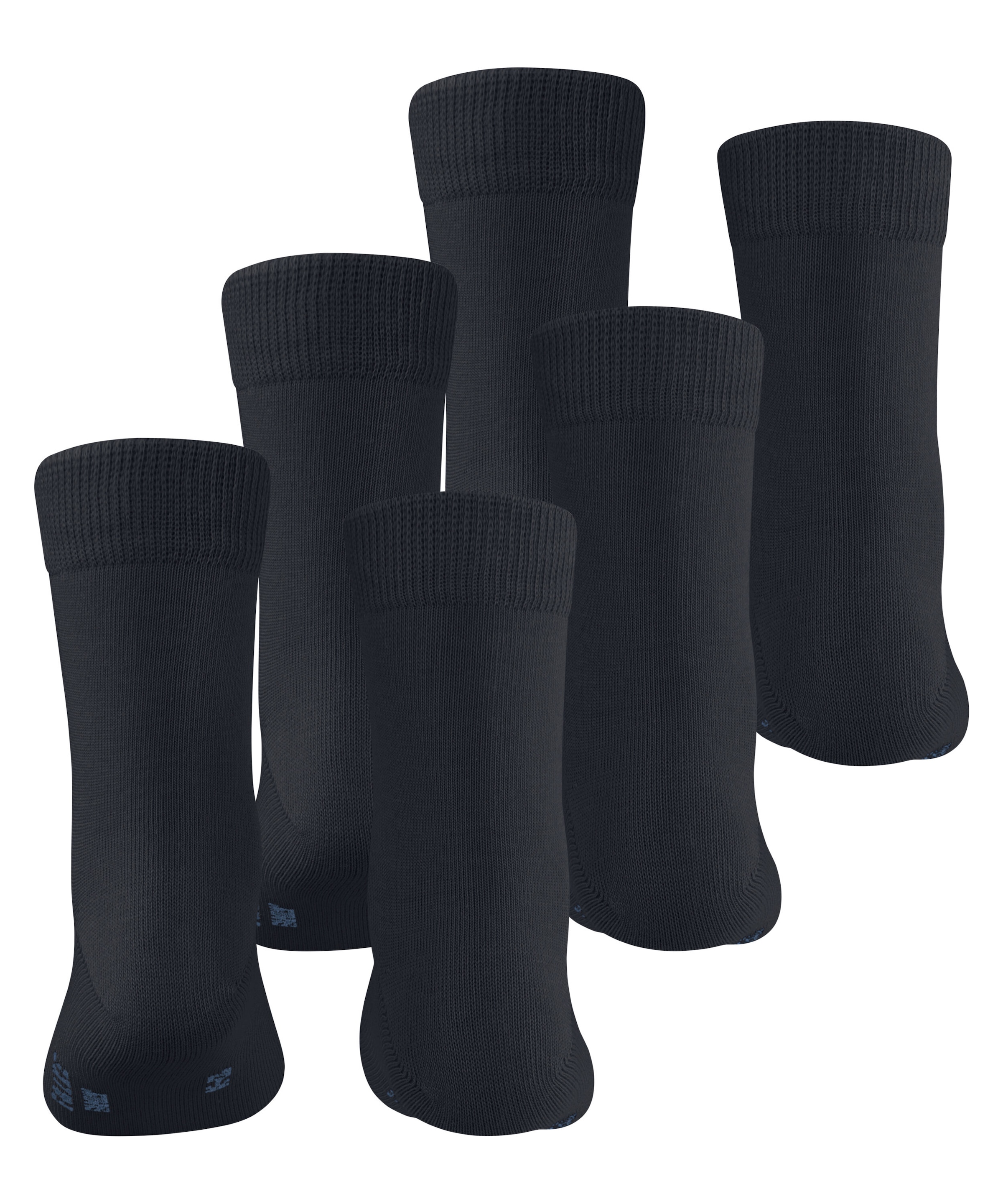 FALKE Socken »Family«, (3 Paar), Uni-Design, Rippenbündchen