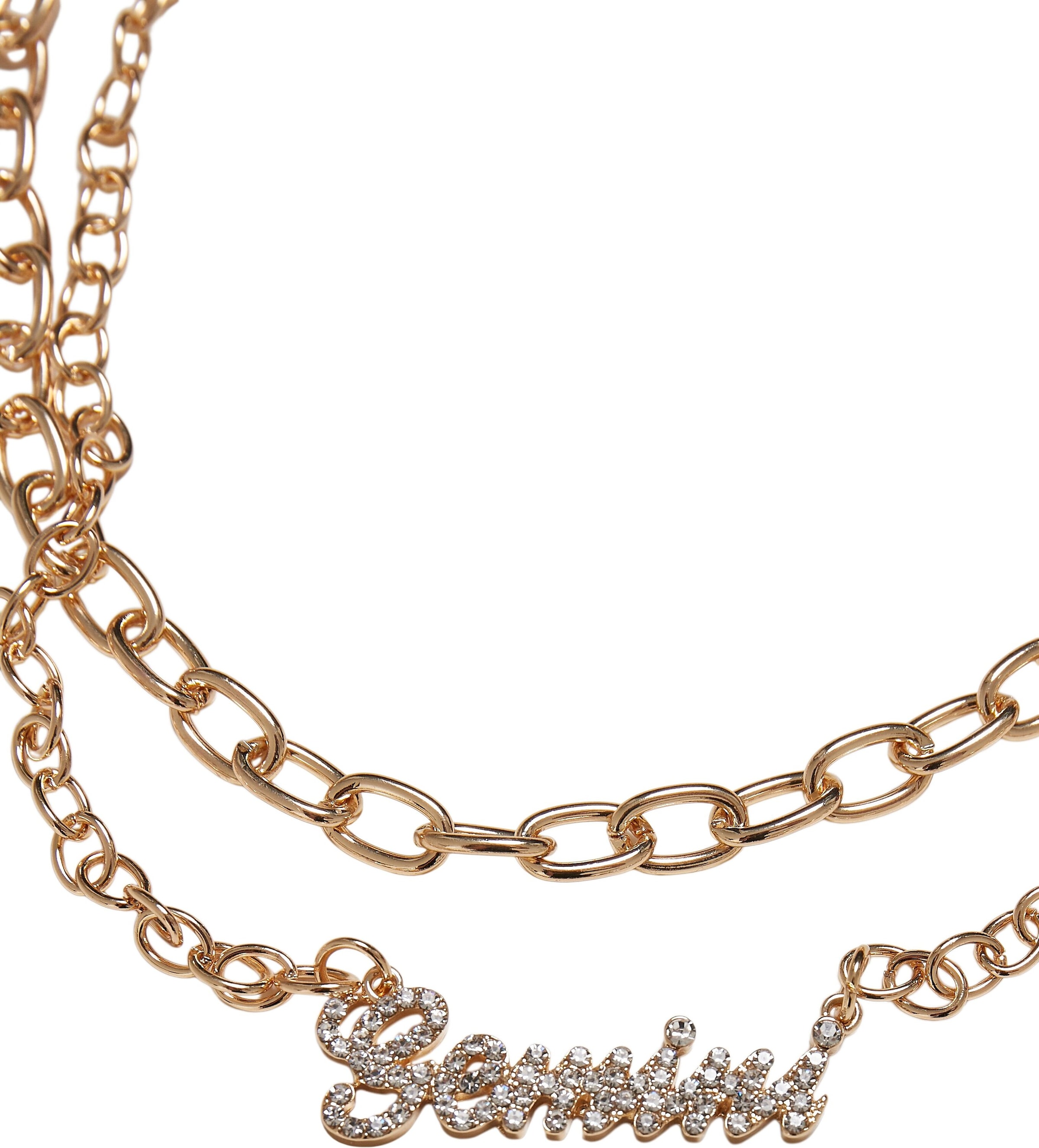 URBAN CLASSICS Edelstahlkette »Accessoires Diamond Zodiac online bestellen Golden Necklace«