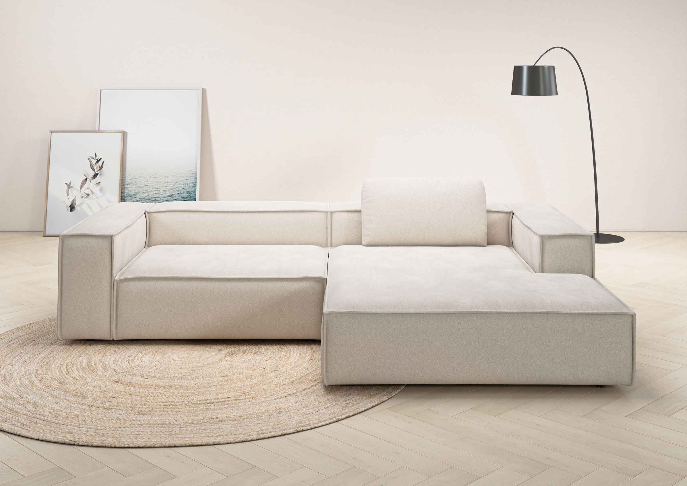 Places of Style Ecksofa »Watertown, modernes XXL L-Form, 306 cm breit«, Gro günstig online kaufen