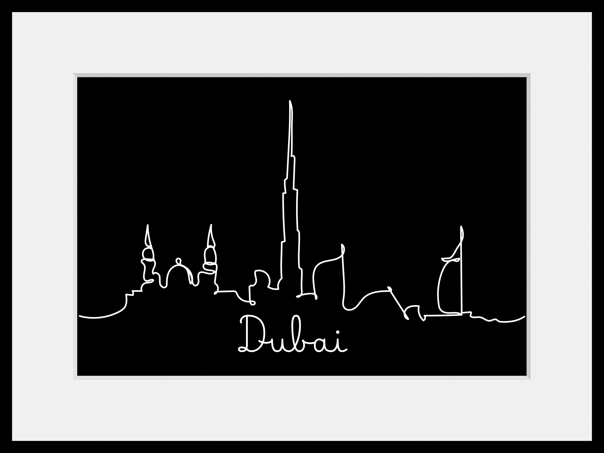 Bild Schwarz Dubai Skyline Queence Motiv Moebel Suchmaschine Ladendirekt De