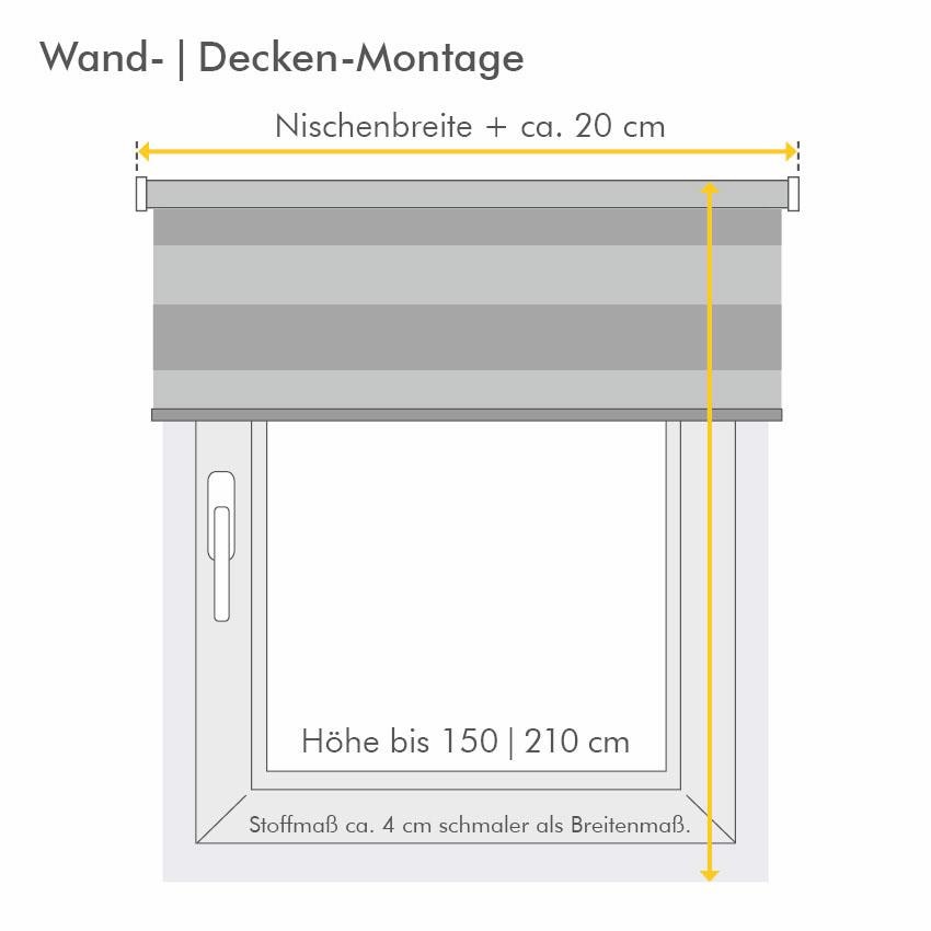 Good Life Doppelrollo »MELIA«, schnell bestellen Lichtschutz, Bohren bequem ohne und