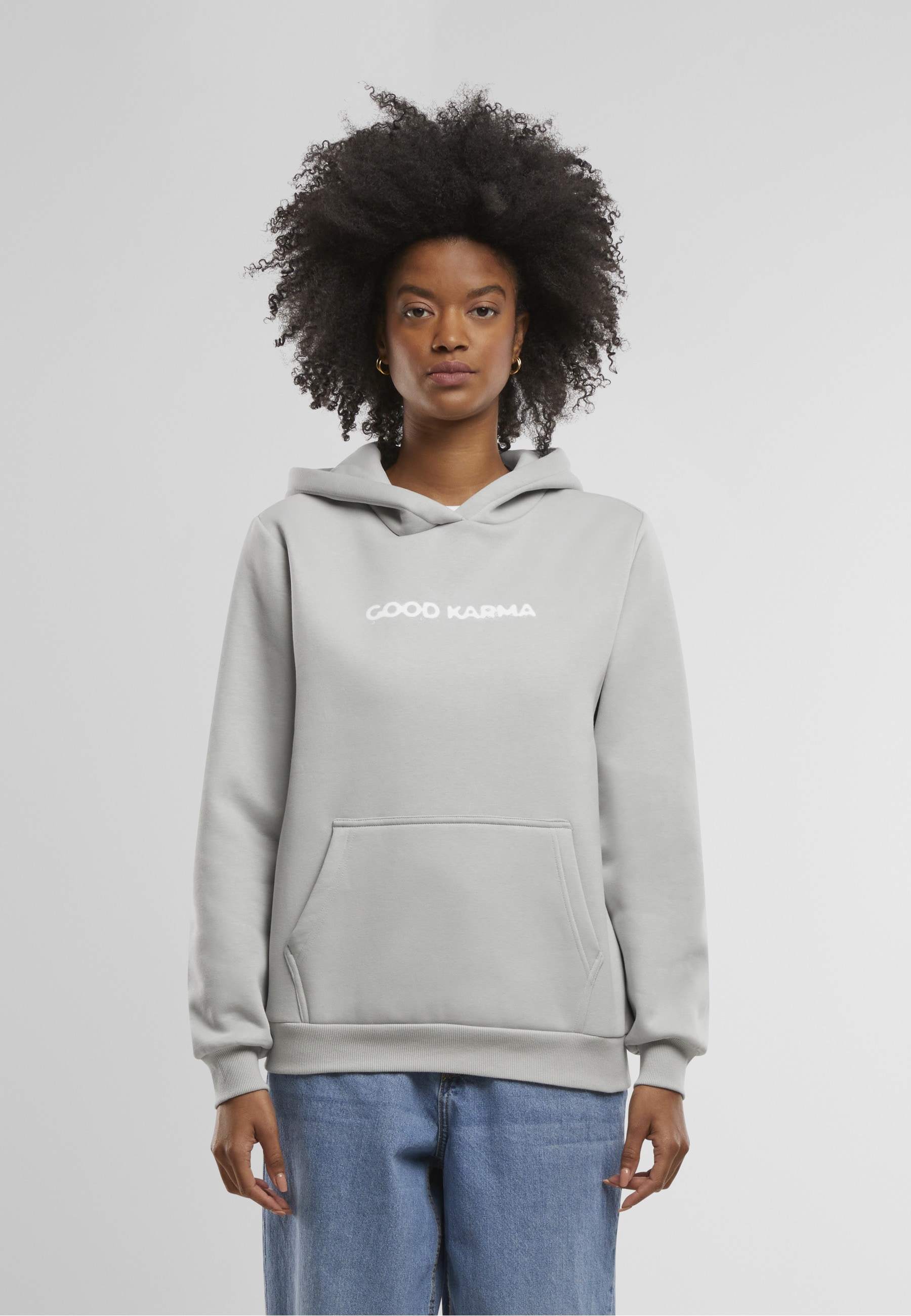 Miss Tee Kapuzensweatshirt »Miss Tee Karma Butterfly Ladies Fluffy Hoody«
