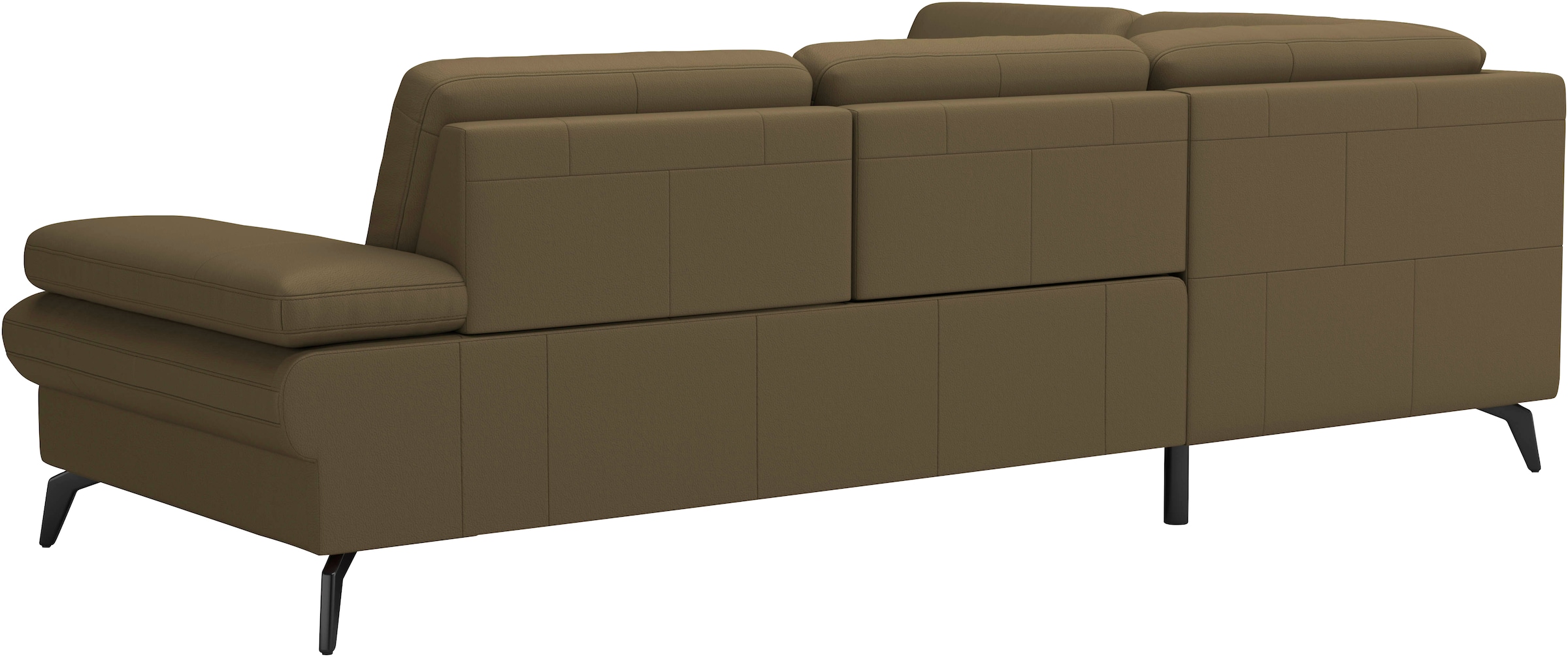 sit&more Ecksofa »Morris L-Form, inkl. Sitztiefenverstellung«, wahlweise mit Armteilverstellung, Bettfunktion & Bettkasten