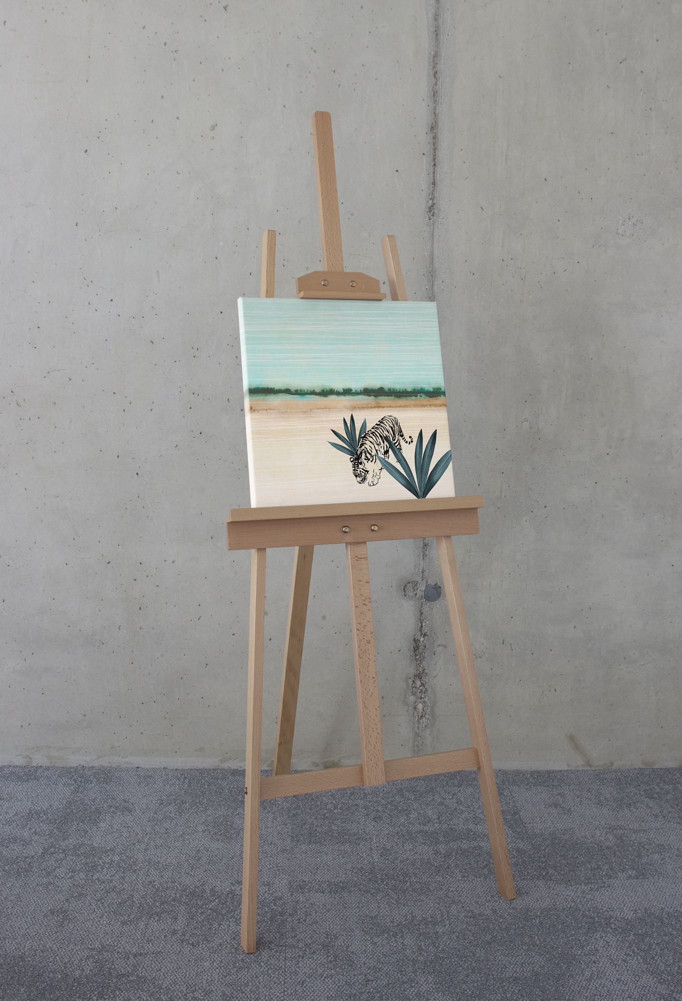 Komar Leinwandbild »Wild One - Größe 40 x 40 cm« Natur 1 Stk. tlg. Keilrahmenbild mi Echtholzrahmen