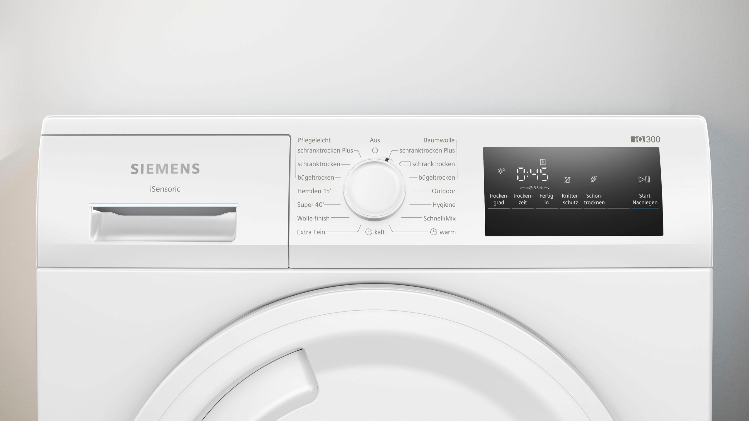 SIEMENS Kondenstrockner »WT43N203«, iQ300, 8 kg günstig online kaufen