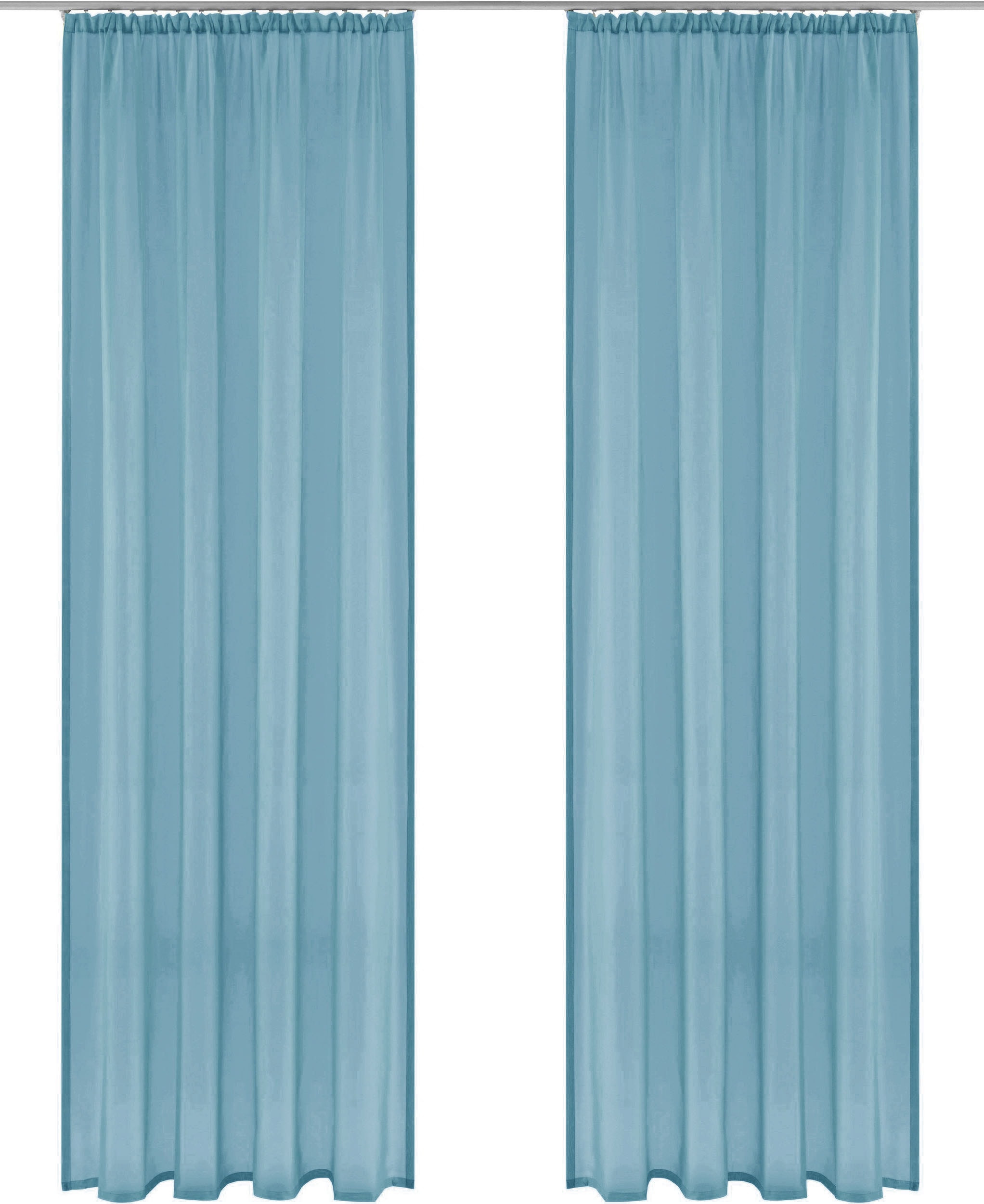 my home Gardine »XANA mit Ösen, Kräuselband oder Schlaufen«, (1 St.), Bestseller, einfarbig, 1 bzw. 2 Schals, pflegeleicht, Schal
