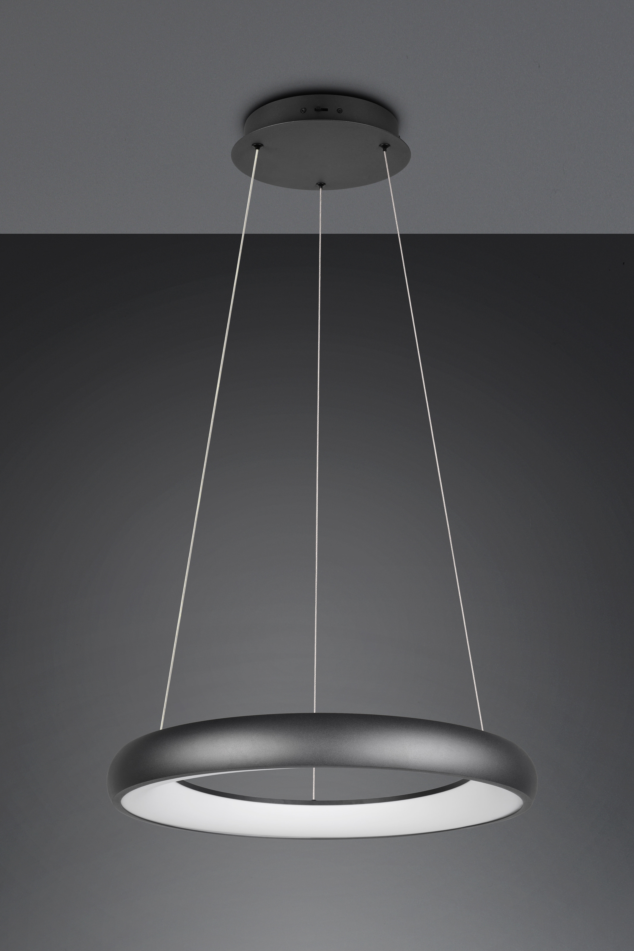 TRIO Leuchten LED Pendelleuchte »CARDONA, LED Ring Hängeleuchte, 4400 Lumen 38W, Lichtfarbe einstellbar«, 1 flammig, Leuchtmittel LED-Board | LED fest integriert, 2300/3000/4000K warmweiß bis kaltweiß, 3 Stufen dimmbar Höhe 150cm Ø62