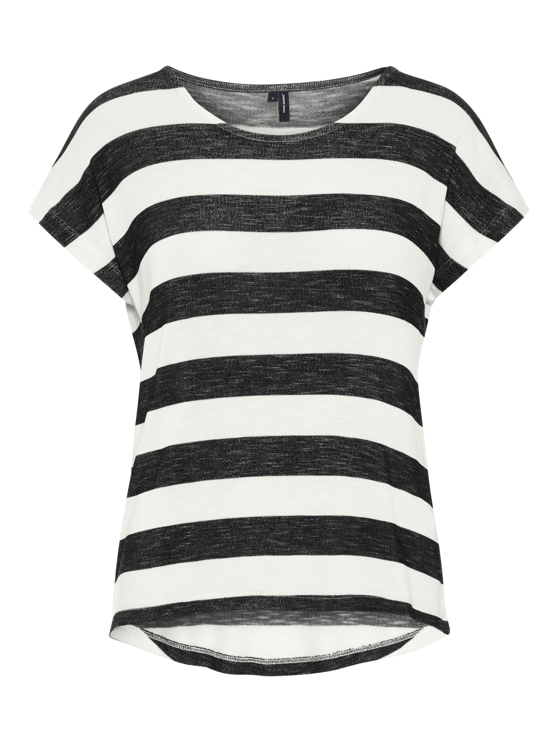Vero Moda Kurzarmshirt »VMWIDE STRIPE SL TOP GA JRS NOOS« Viskosemischung