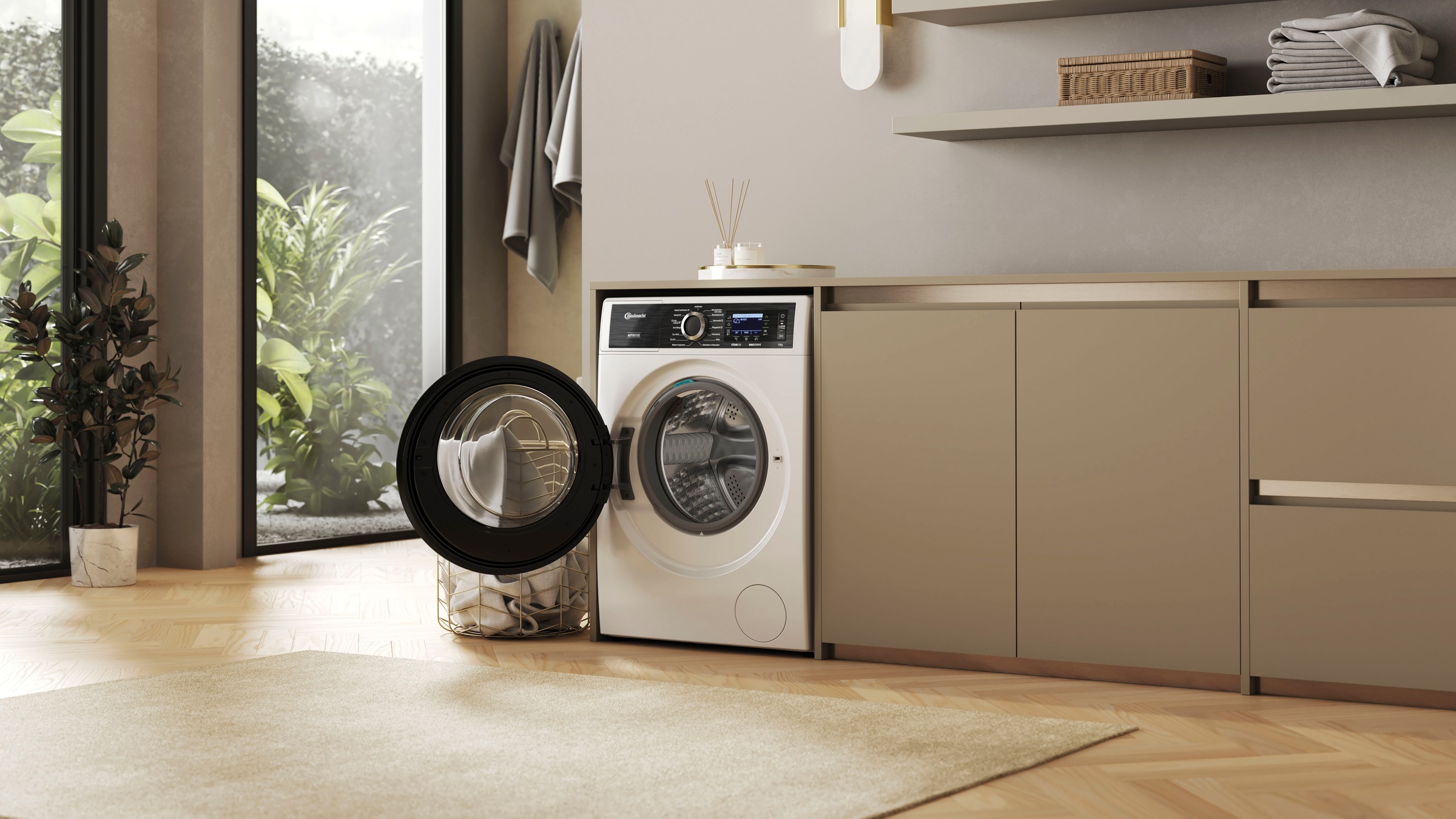BAUKNECHT Waschmaschine »B8 09AD SILENCE DE«, 10 kg, 1400 U/min, Gentle Power-Technologie, Auto Dose, Vollwasserschutz